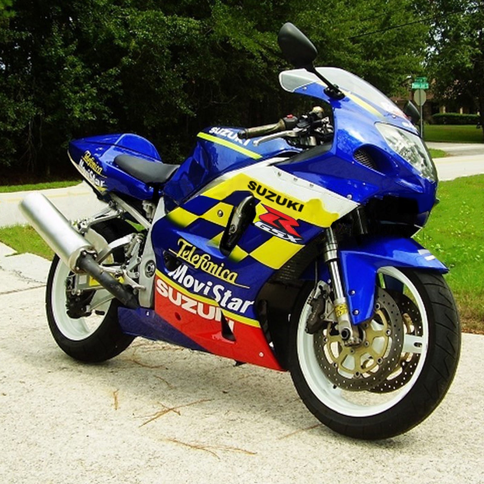 2001-2003 Suzuki GSXR750 K1 Amotopart vstrekovacia kapotážová súprava Kodework Plastic ABS #107