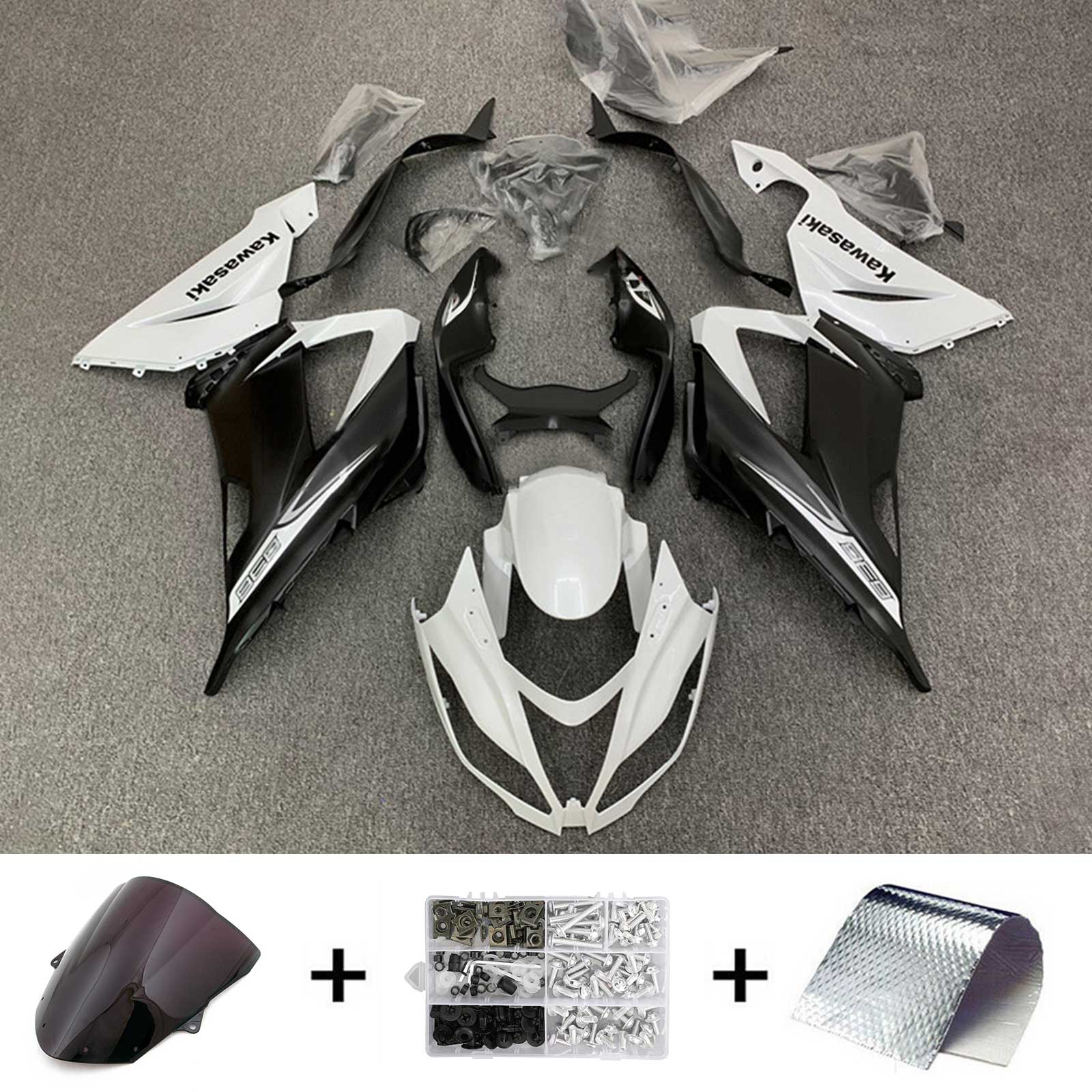 2013-2018 KAWASAKI ZX6R 636 Kit de carénage Bodywork Plastic Abs