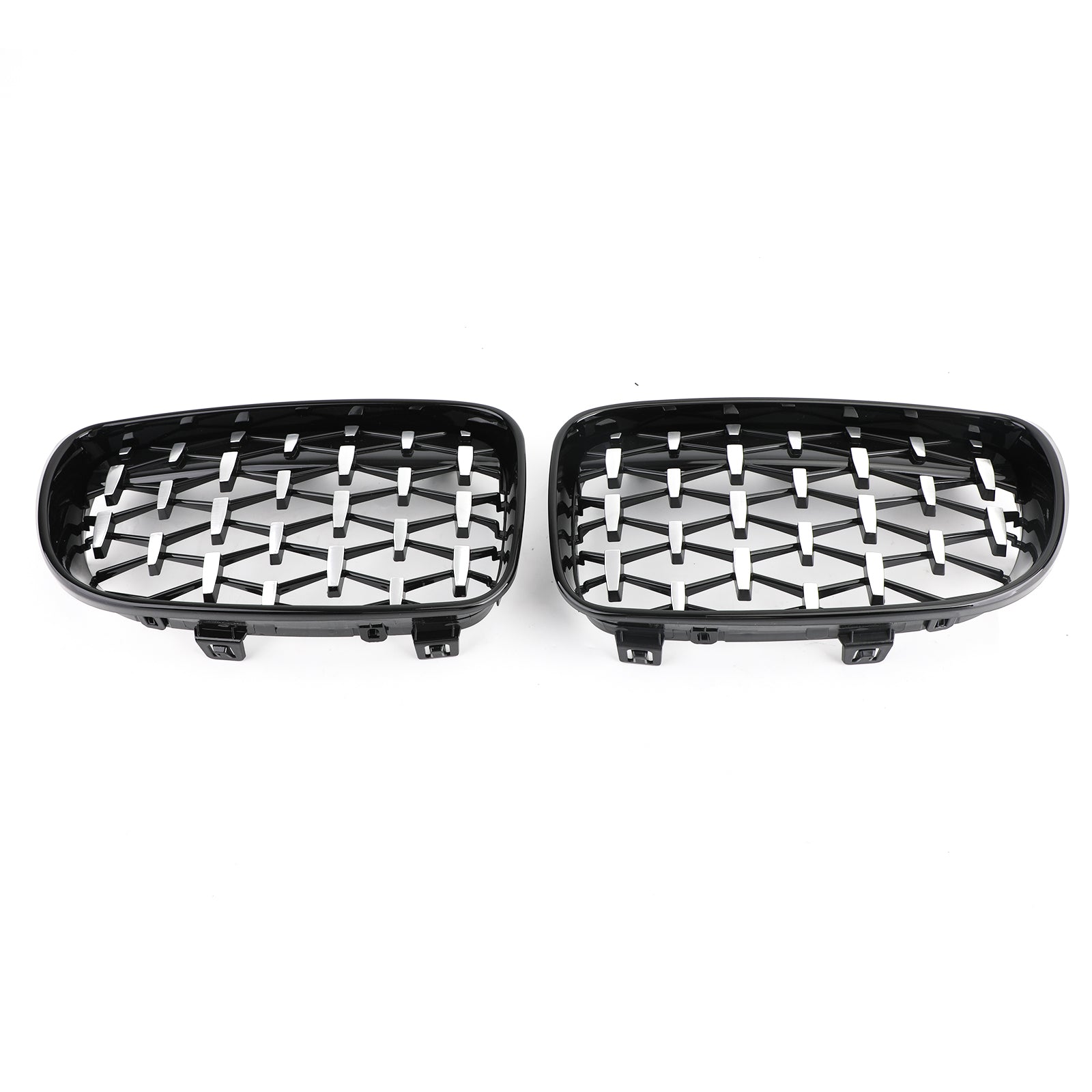 Frontgrille geschikt voor BMW 1-serie E81 E87 E82 E88 128i 135i 2008-2012 Zwart & Chrome Generiek