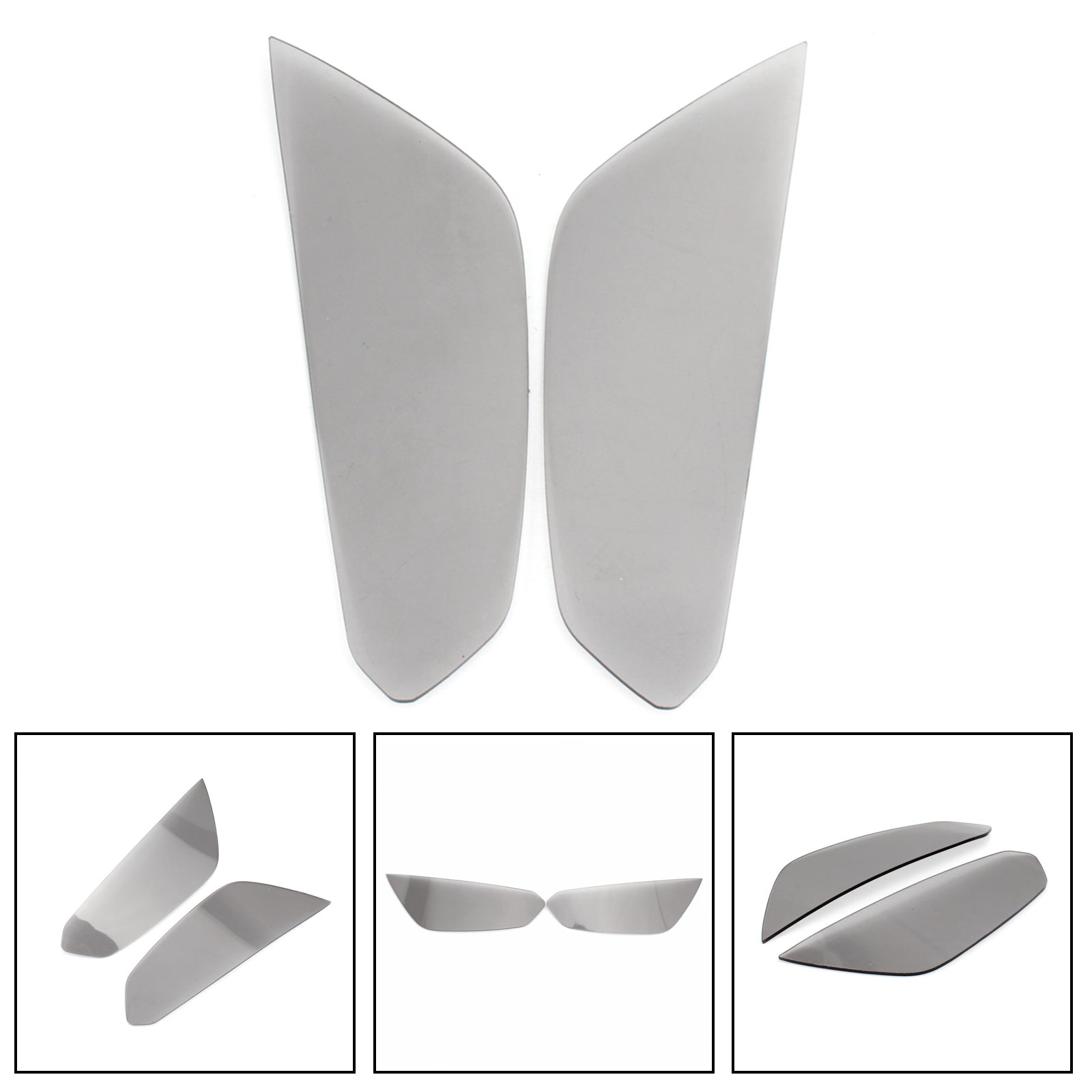 Protector de lente de faro delantero para Kawasaki Z1000 Z1000R 14-21, humo genérico