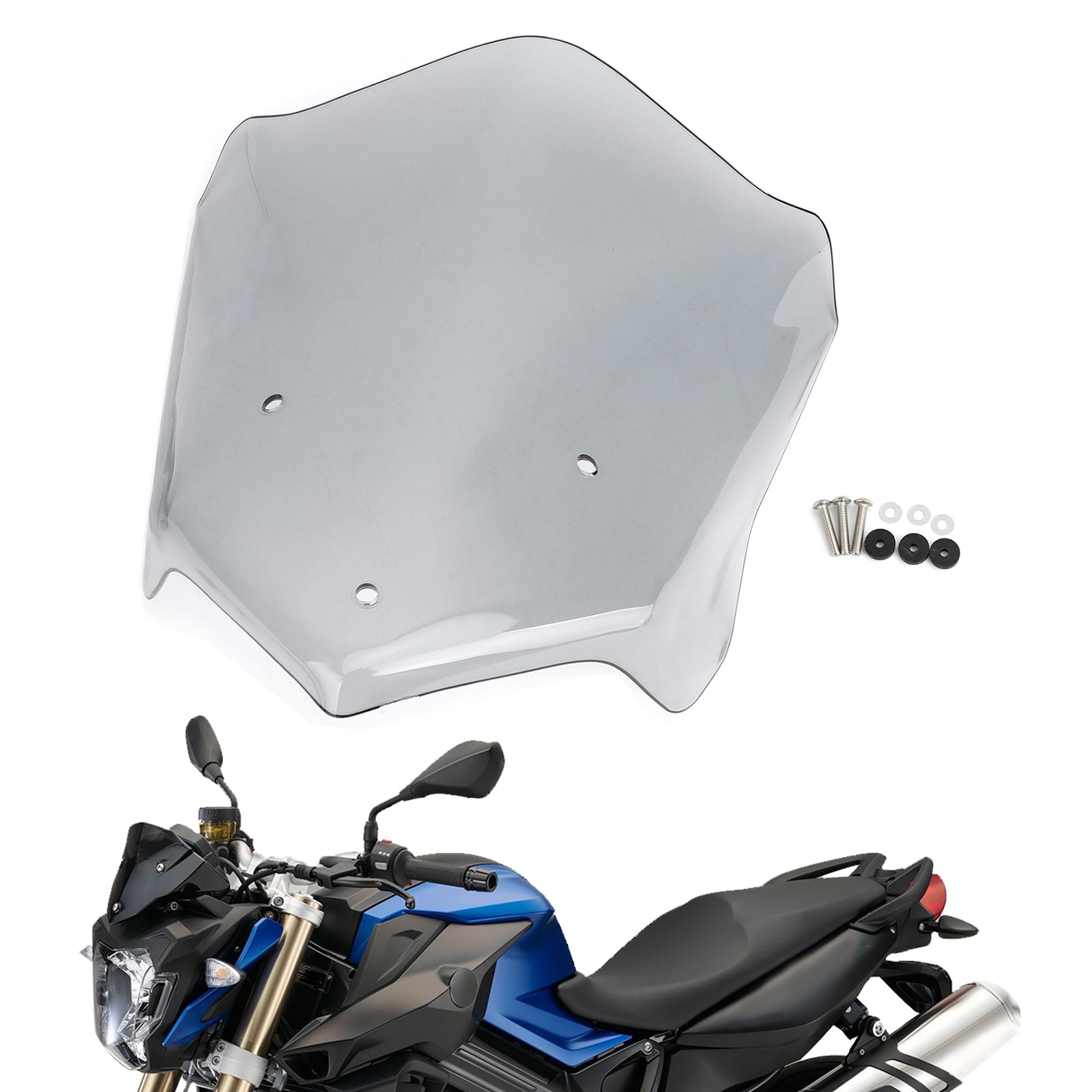 ABS plastové motocykle čelné sklo čelného skla pre BMW F800R 2015-2020 Generic
