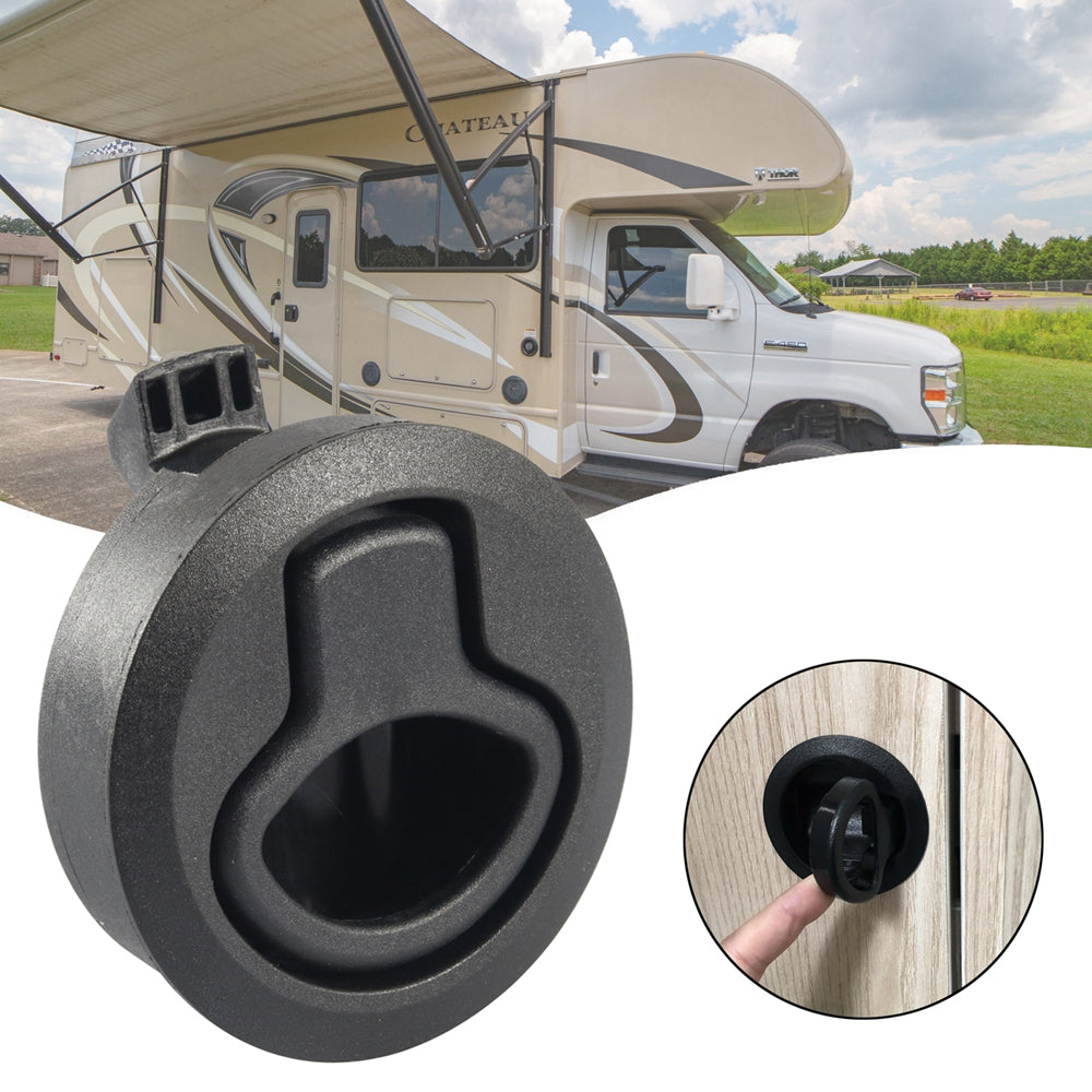 4 脳 RV Båtdør Bytt Slam Latch Hatch 2" Rund trekklås for dekk 1/2"