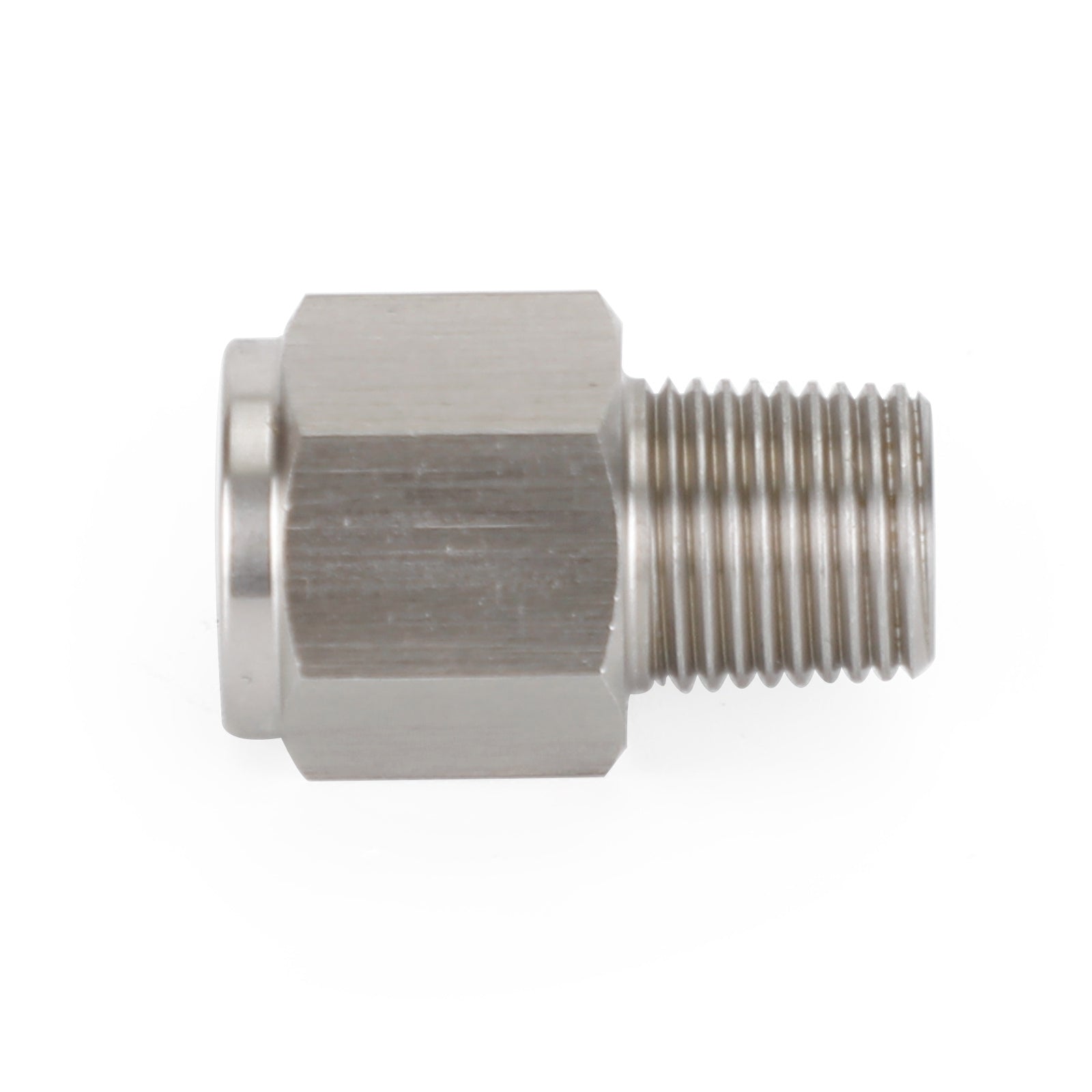 1/8" Adaptador genérico para manômetro de pressão de óleo de aço inoxidável NPT macho para M10x1.0 fêmea