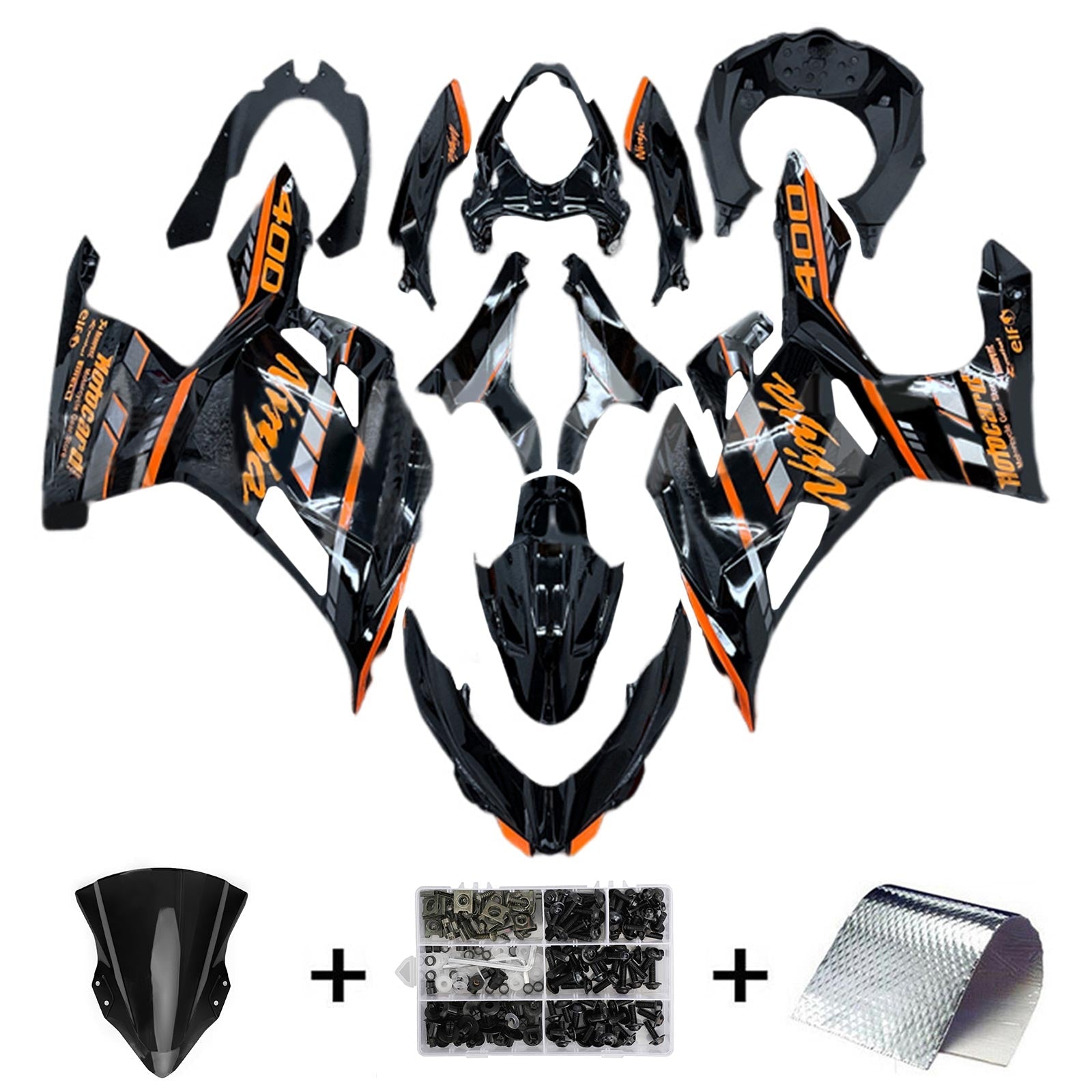 Kit de carénage Kawasaki EX400/Ninja400 2018-2024