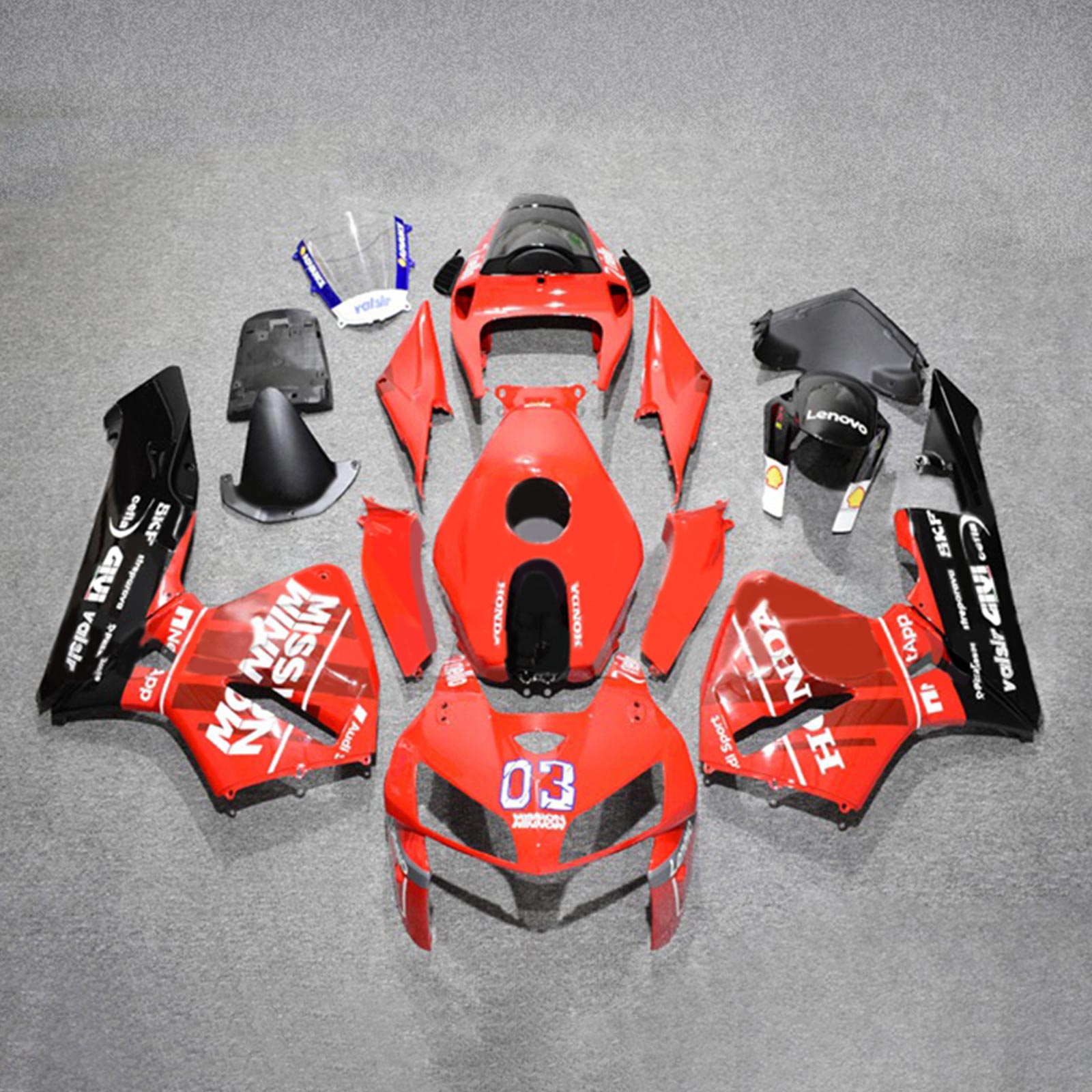 2005-2006 Honda CBR600RR F5 Kit de carénage carrosserie plastique ABS