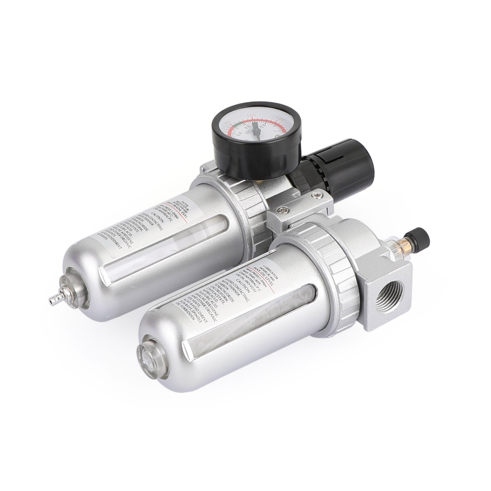 1/2"i luftkompressorfilter olje- och vattenseparatorfällverktyg med regulatormätare