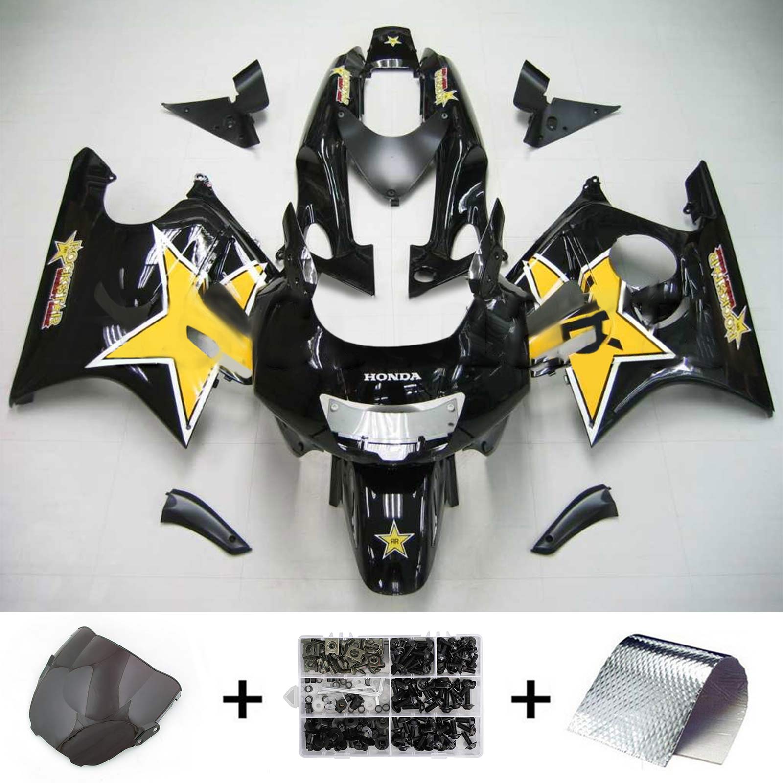 1997-1998 Honda CBR600 F3 Amotopart Injection Fairing Kit Bodywork Plastic Abs # 109