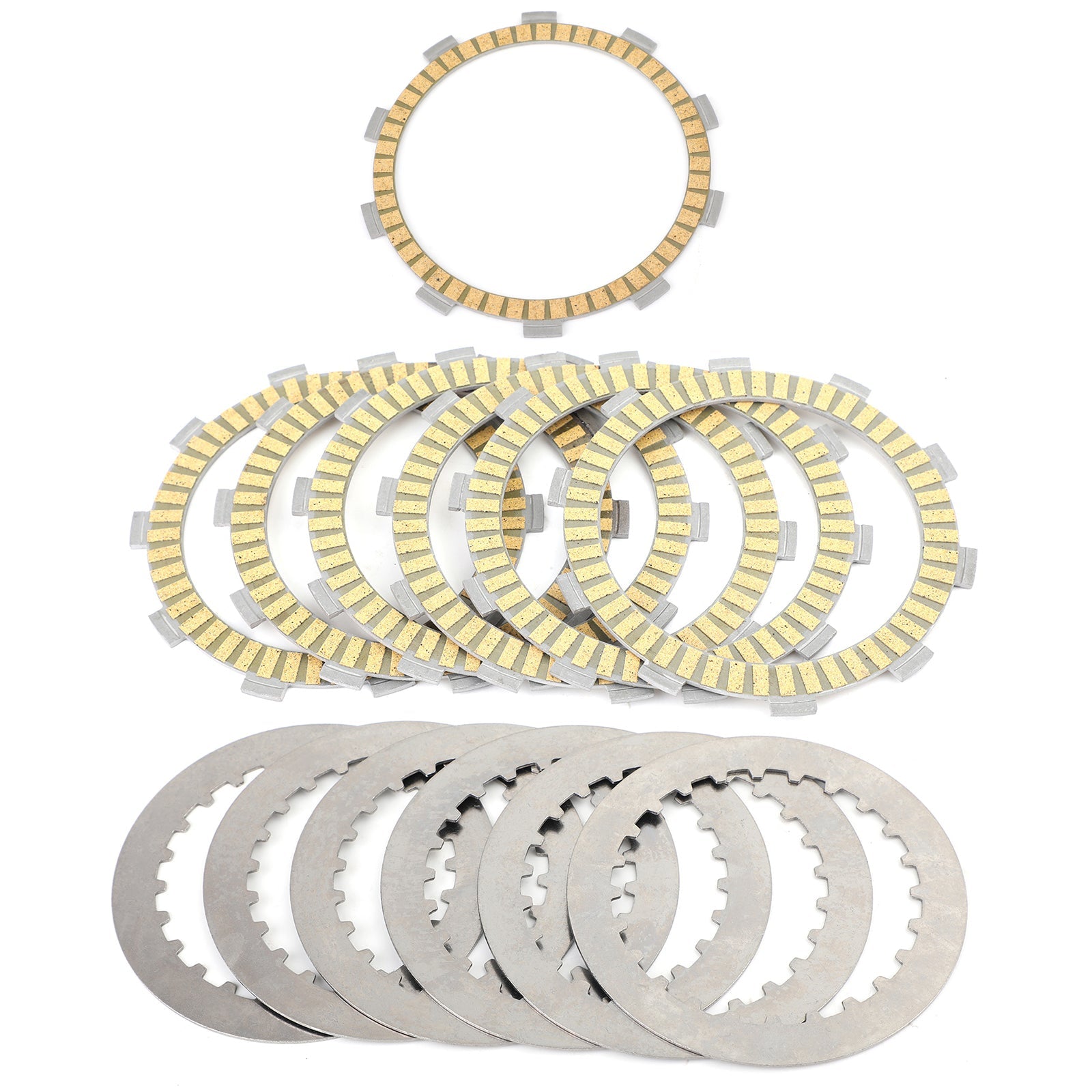 Kopplingssats stål & Friktionsplattor för Honda CRM250 CB400 CL400 XR400 1994-2008 Generisk