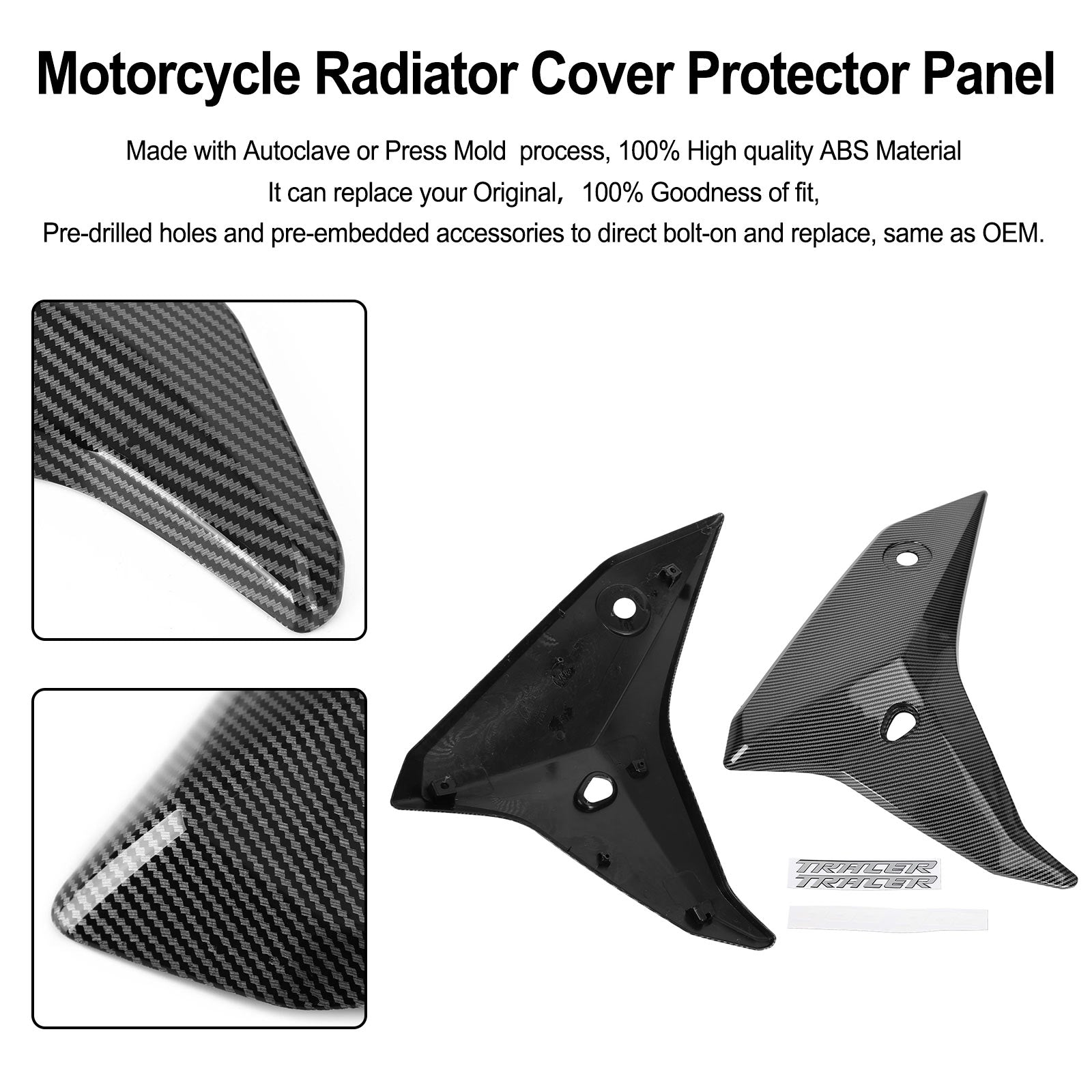 2018-2020 YAMAHA tracer 900 GT Radiator Side Cover Fairing Panels
