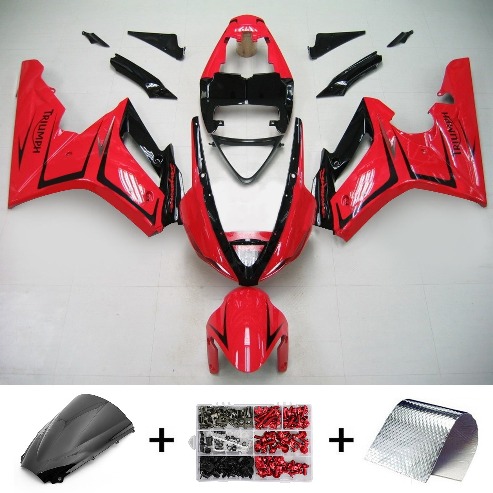 2006-2008 Triumph Daytona 675 Injection Fairing Kit Bodywork Plastic ABS #103