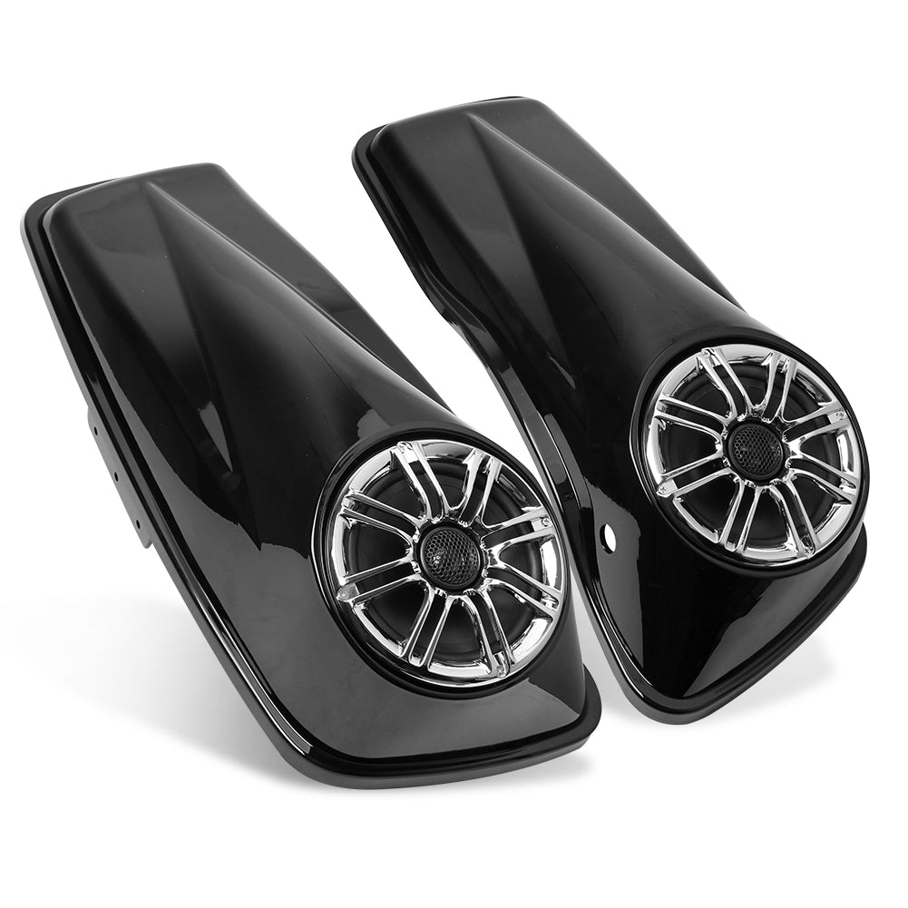 Tampas de alto-falante para a Harley Touring Street Electra Glide Saddlebag Hard 6.5 2014-21, Hardware de junta de tampas para turnê para turnê Electra Glide 14-21, Saddlebag Triple 6,5 tampas com o alto-falante para a Harley Touring Electra Glide 14-21