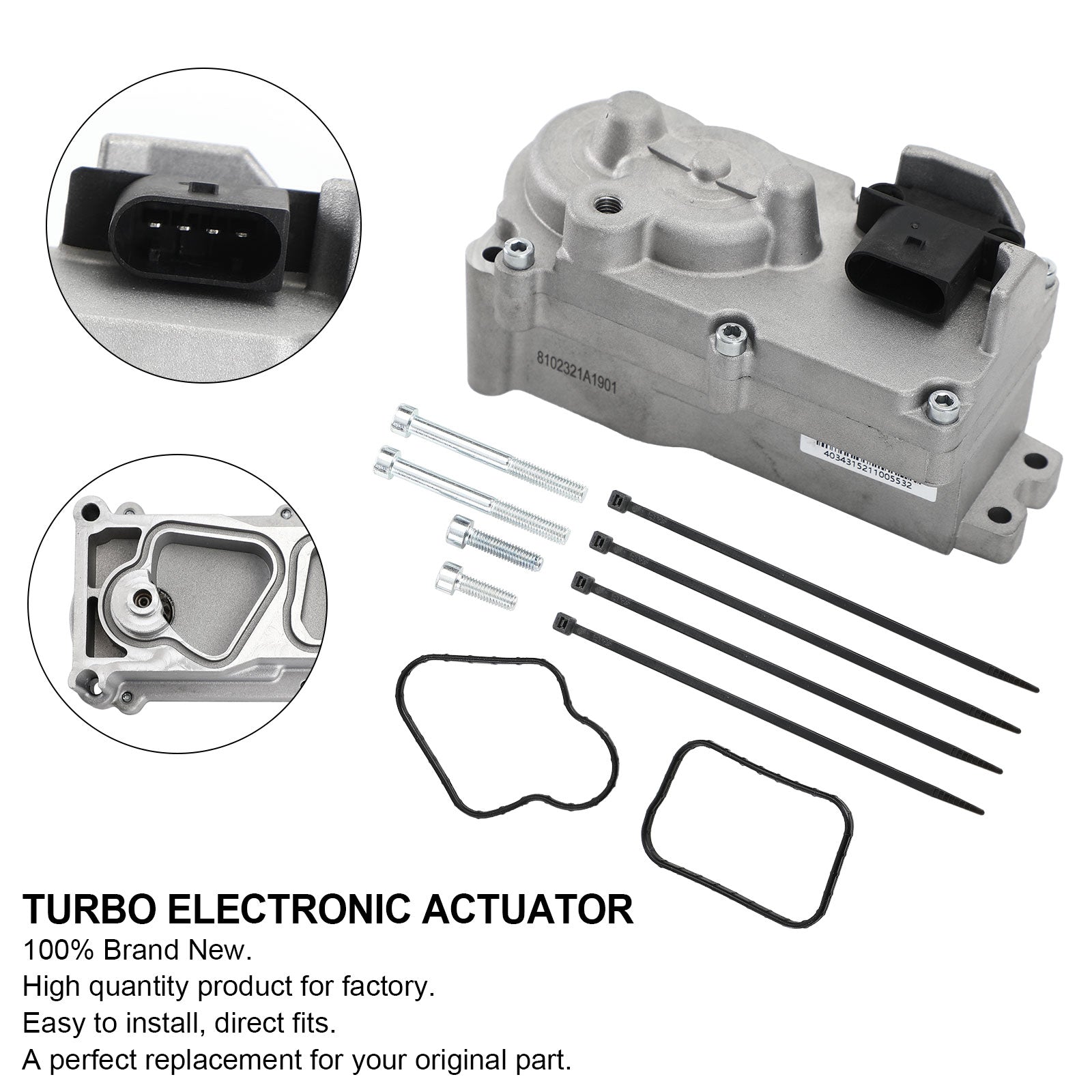 Turbo elektronisk aktuator for Dodge Ram Cummins VGT 6.7L Holset 68481772AA