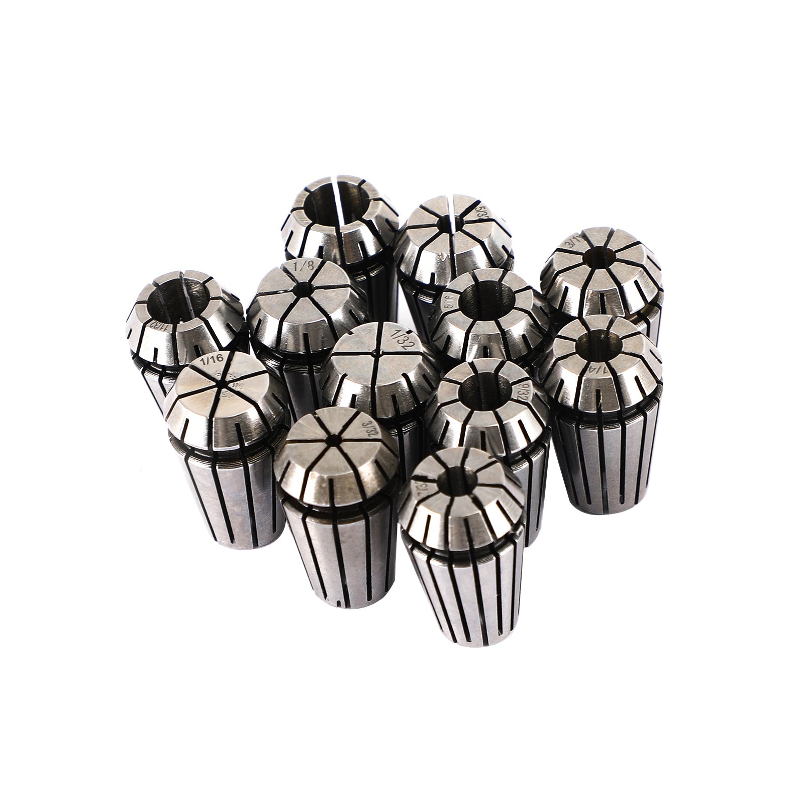 9Pcs ER16 Spring Collet Set For CNC Milling Lathe Tool Engraving Machine Steel