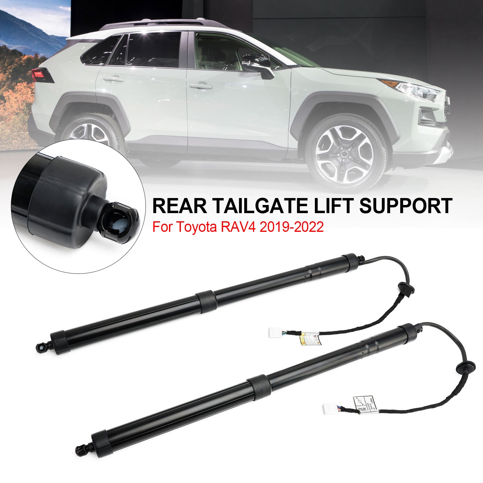 6892042020 2PCS Suporte de elevador traseiro da porta traseira Toyota RAV4 2019-2022