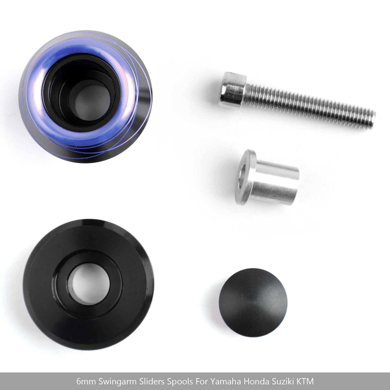 Bouples de curseurs de bras oscillant de 6 mm pour yamaha honda suzuki ktm générique