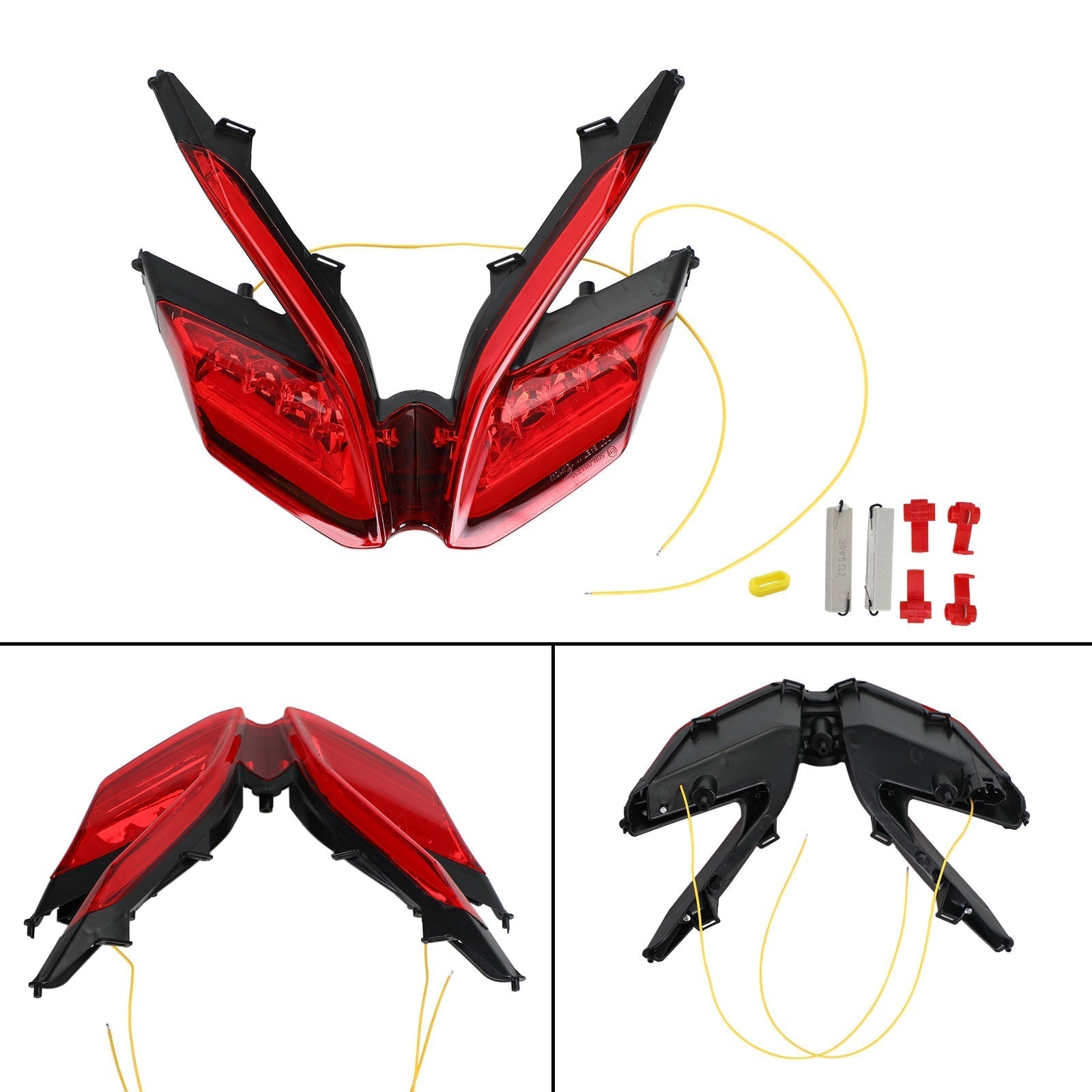 Clignotants de feu arrière intégrés à LED pour Ducati 959 899 1299 1199 Panigale noir