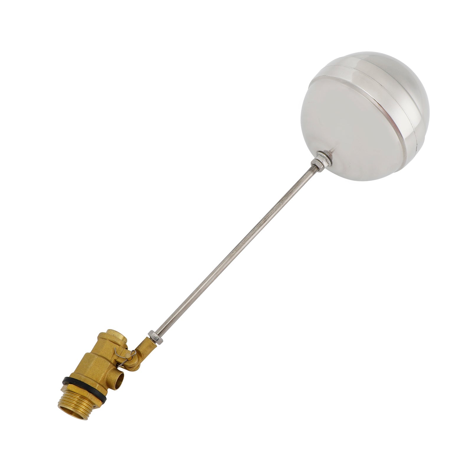 Robinet à bille flottante à filetage mâle 1/2"-1", capteur d'eau en acier inoxydable