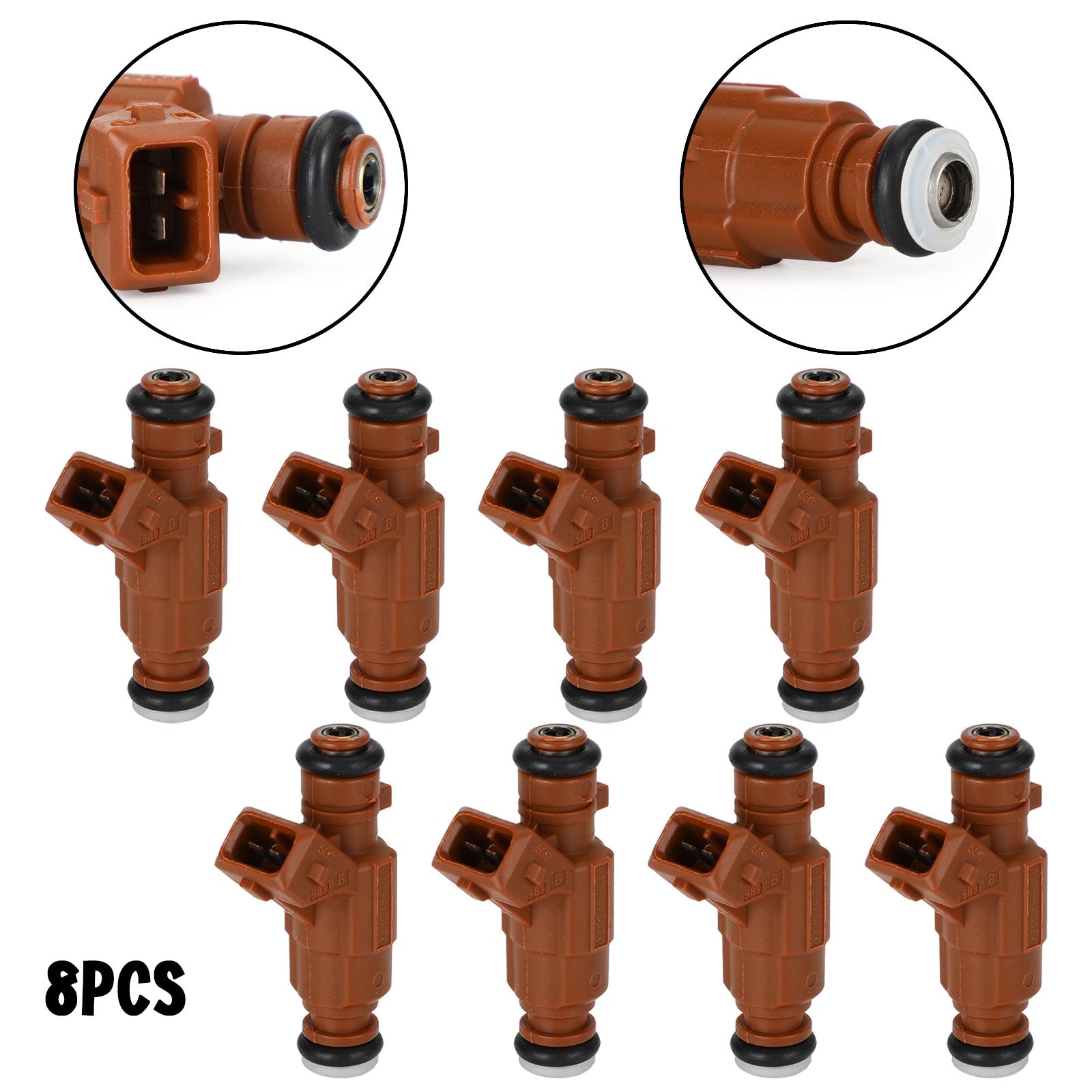 8pcs Fuel Injectors 0280156016 fit Mercedes S500 G500 SL500 E500 CLK50 5.0L 4.3L