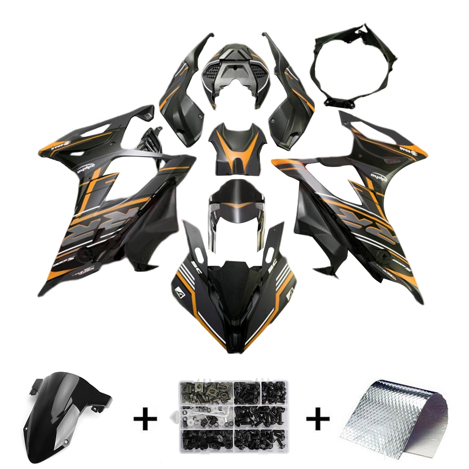 2019-2022 BMW M1000RR S1000RR KIT FAIRING BOSTWORD PLAST ABS