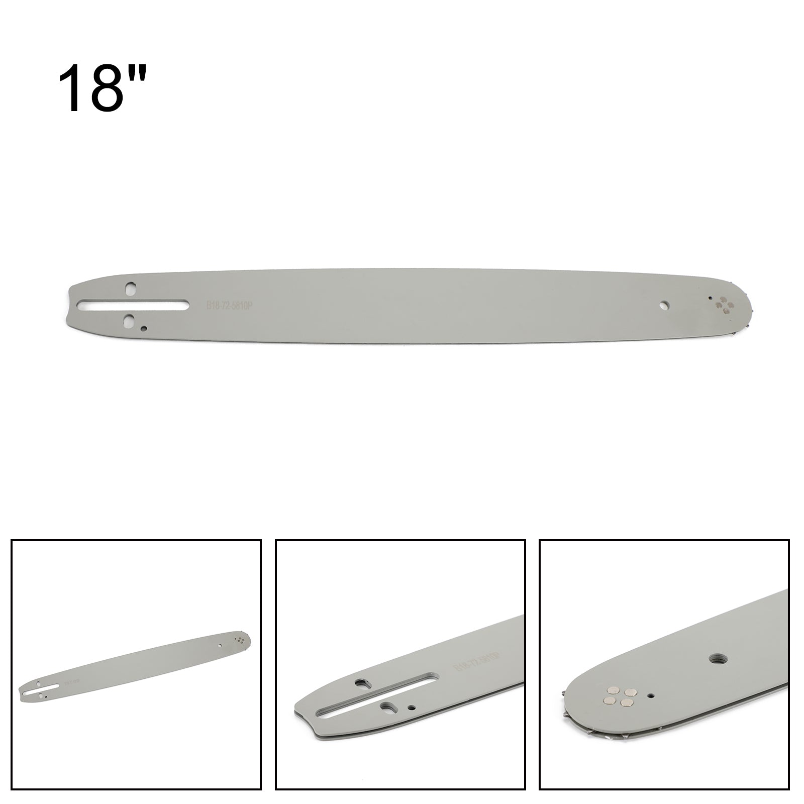 18" Corrente de barra guia de motosserra 0.325" .058" Calibre 72DL Adequado para Husqvarna 440 460