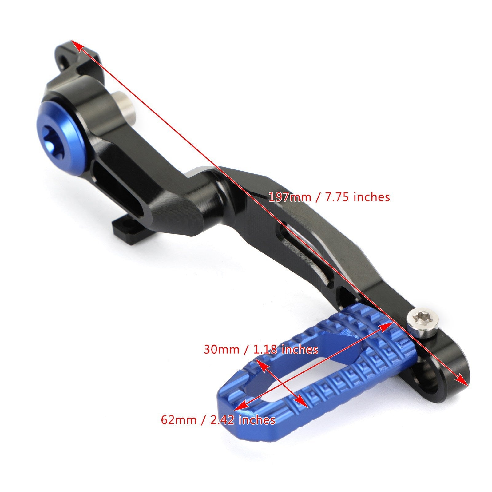 ALUMINIUM Zwart REMPEDAALHENDEL Geschikt voor BMW R1250GS, Adventure 2019+ Generiek