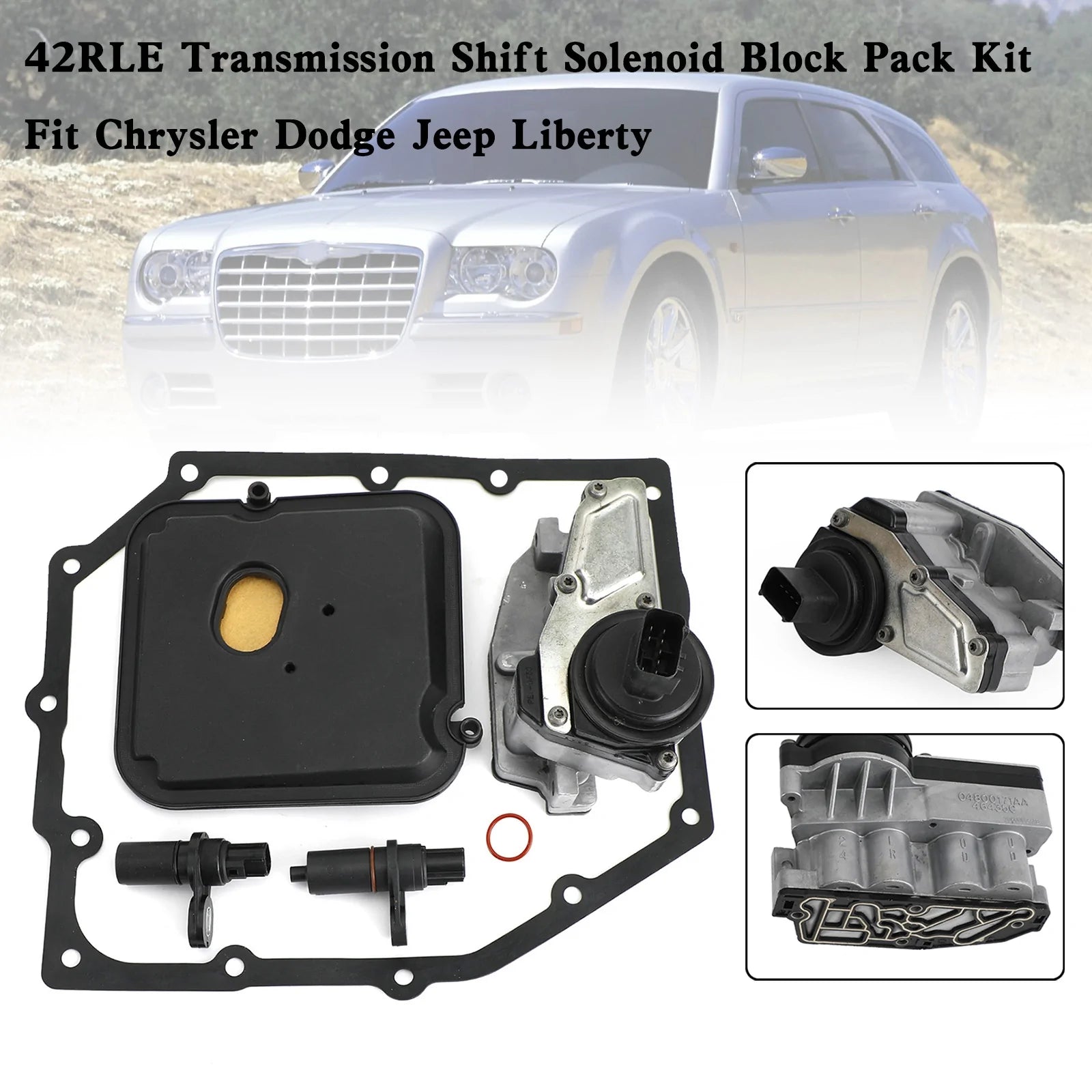 2003-2006 Jeep Wrangler L4 2,4L L6 4.0L Kit de bloc de blocs de solénoïde de solénoïde de transmission 42854001AA 04799061AB