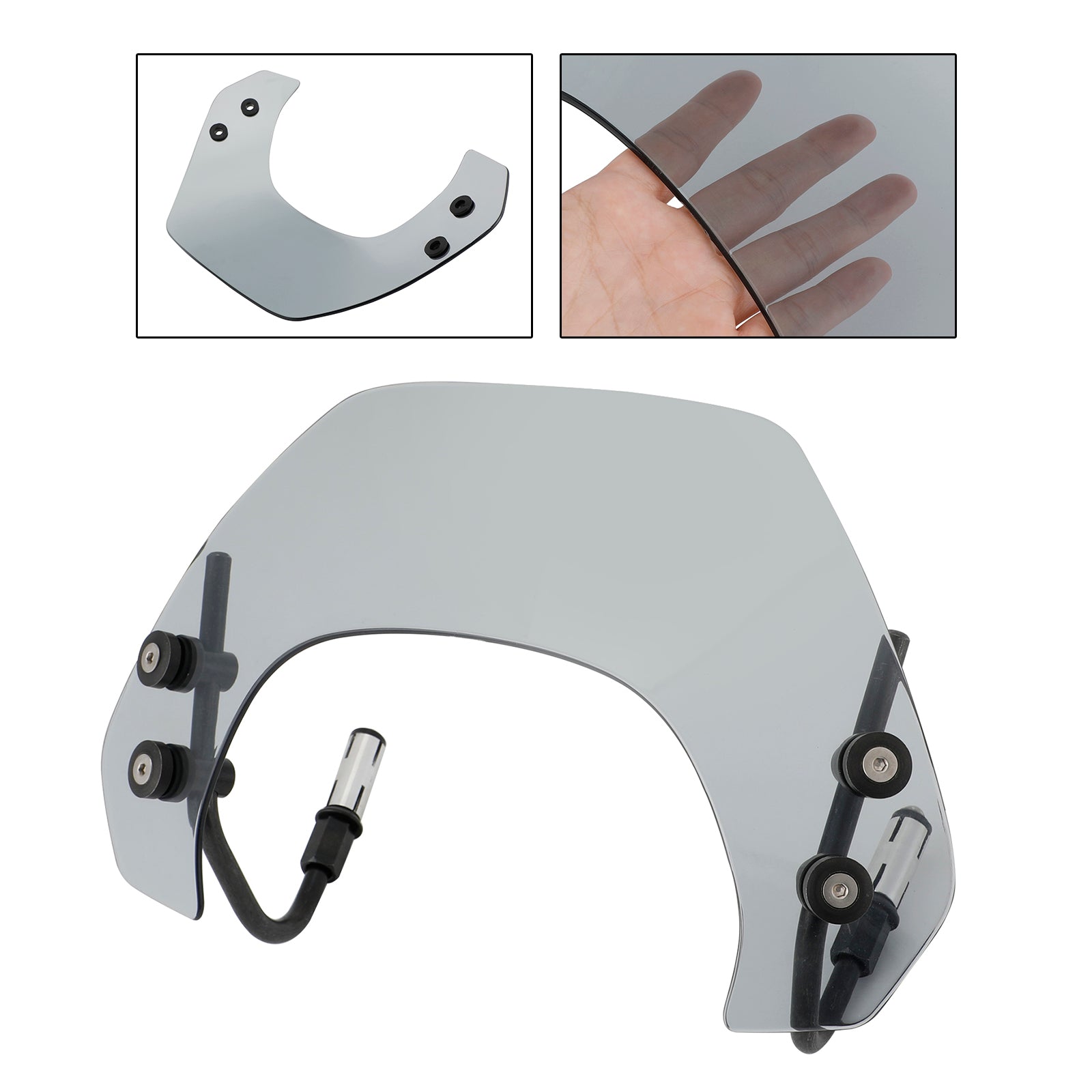 Short Motorcycle Windshield WindScreen fit for Vespa Sprint 150 2016-2023