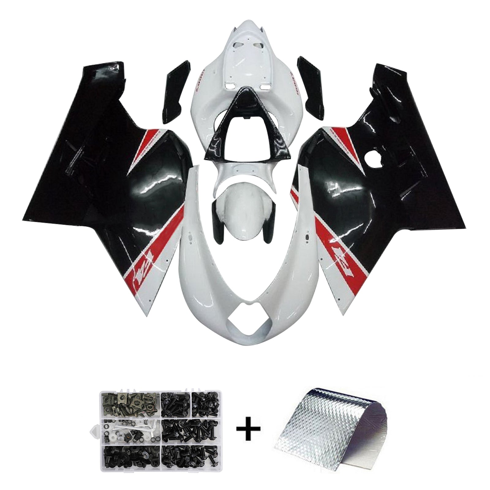 2005-2006 MV Agusta F4 1000 Kit de carénage Kit de carrosserie en plastique Abs