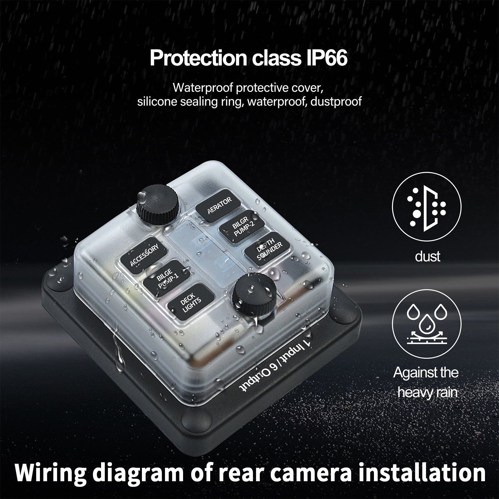 6-weg/12-weg meszekeringkastblokhouder ATO ATC voor auto-marineboot waterdicht