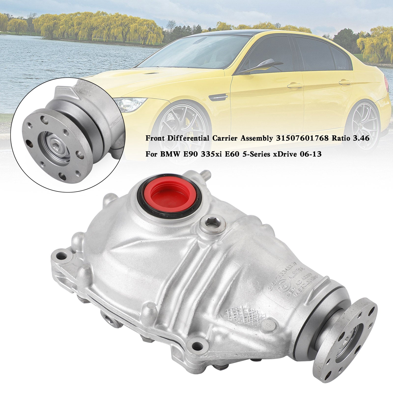 BMW E90 335xi E60 31507601768 31507583774 Voordifferentieeldrager Montageverhouding 3,46