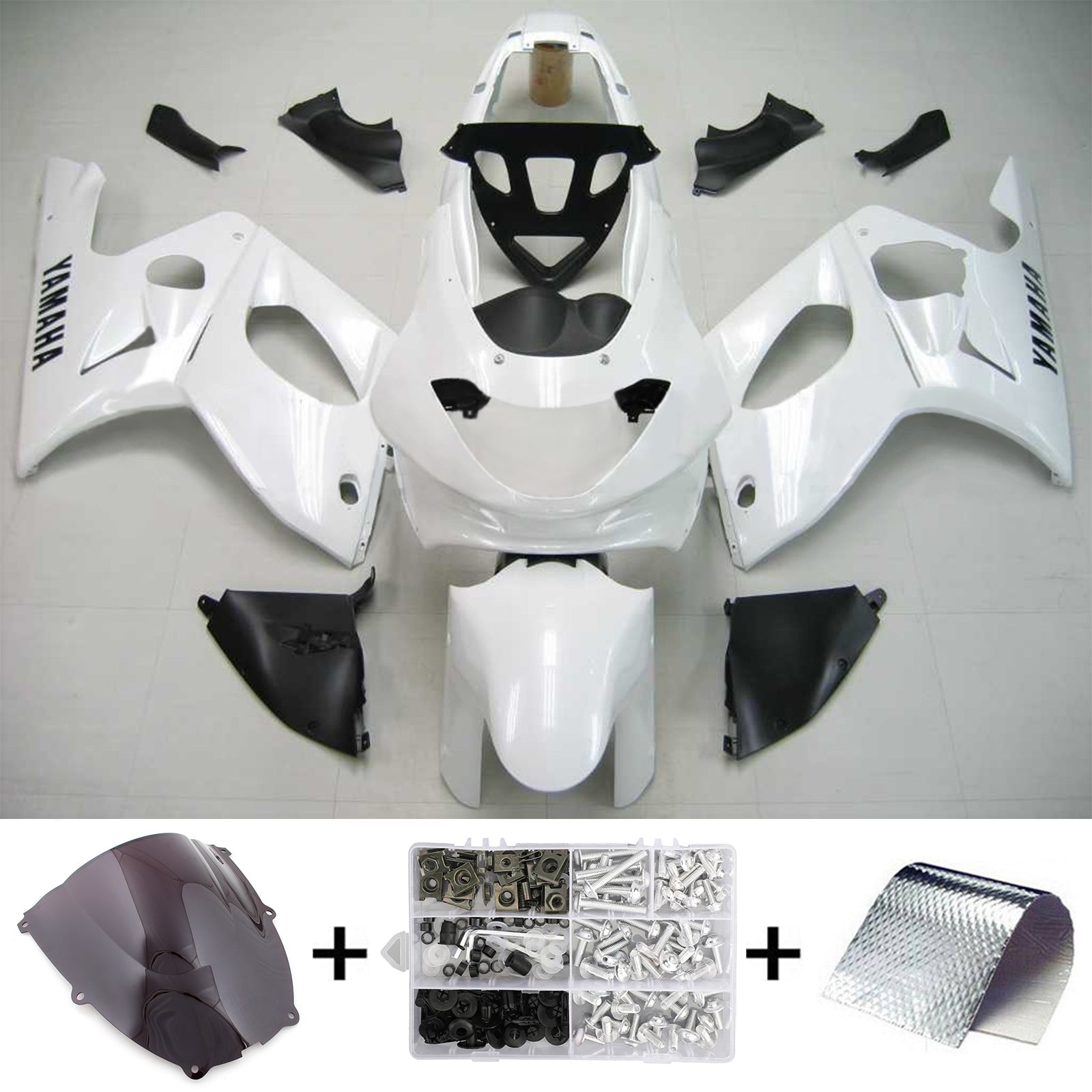1996-2007 YAMAHA YZF 600R Thundercat Amotopart vstrekovanie Kit KODELING KODETWORT PLASTA ABS #109