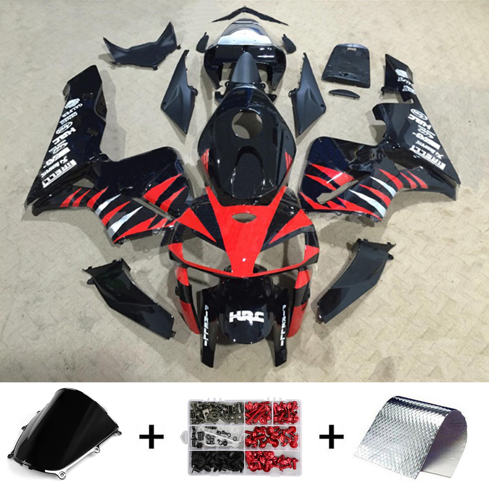 2005-2006 Honda CBR600RR F5 FAIRING KIT BODEWORD PLASTU ABS