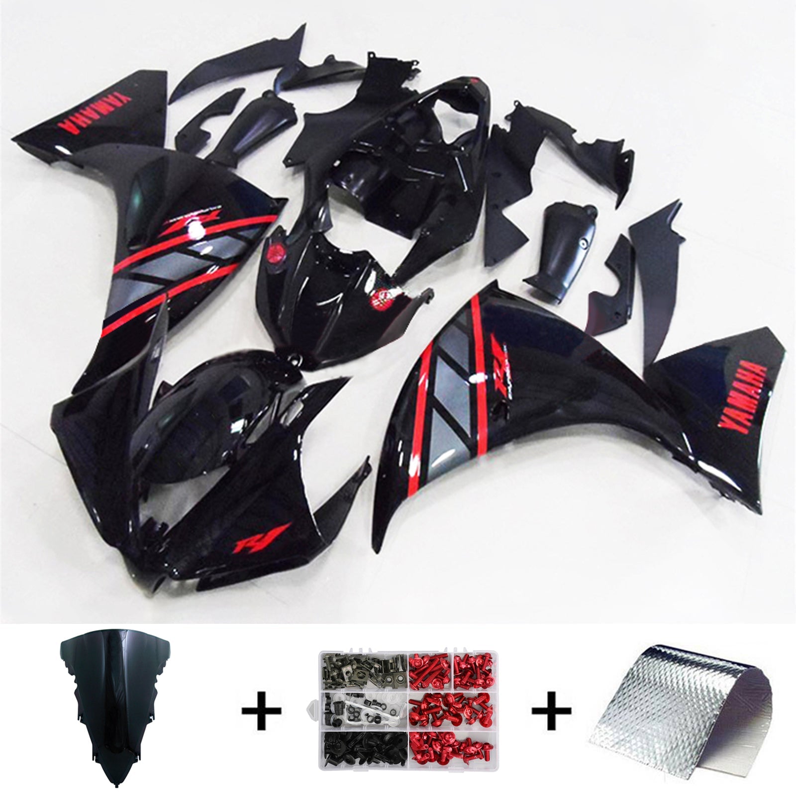 2009-2011 Yamaha YZF 1000 R1 Kit de carenado de inyección Carrocería Plástico ABS#164