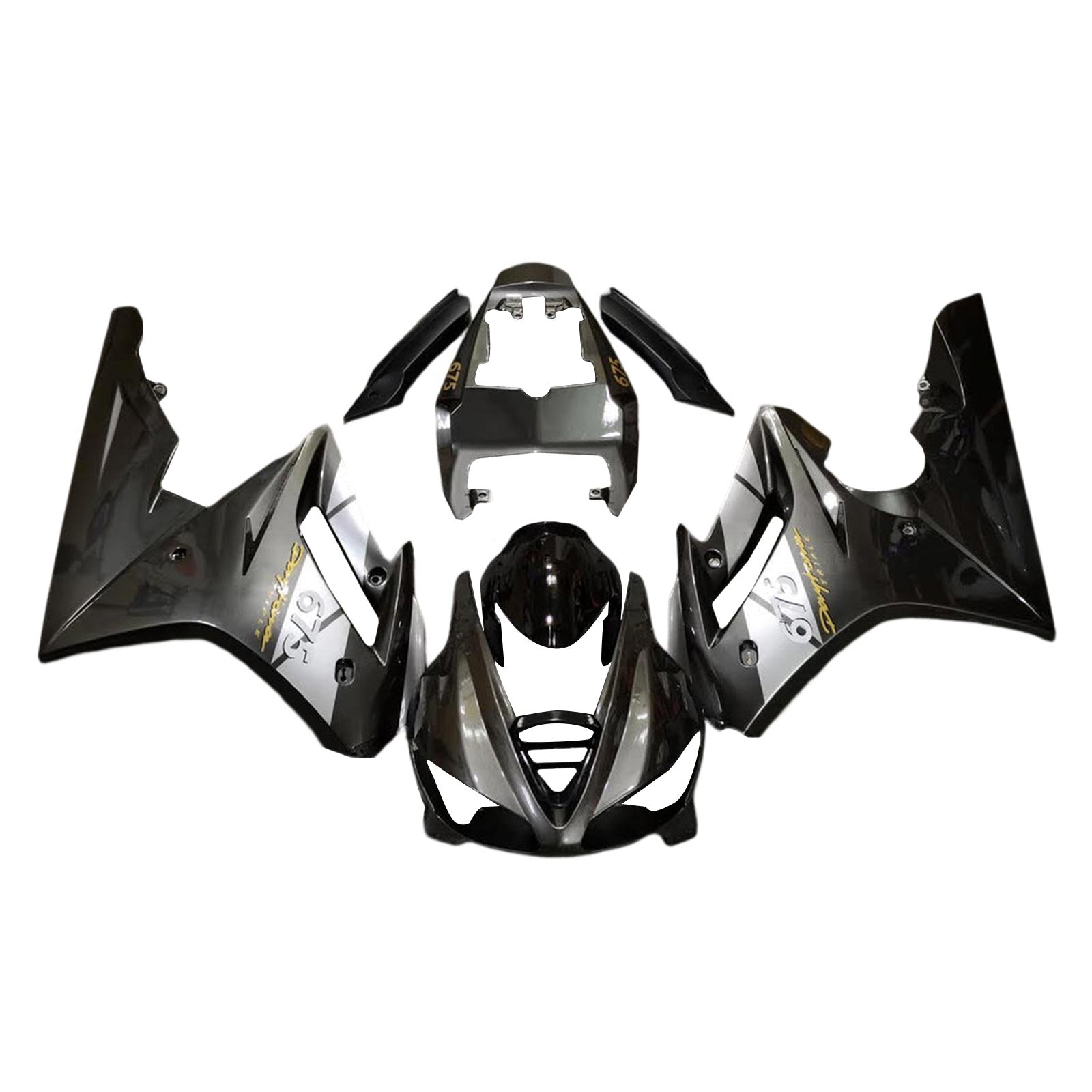 2009-2012 Triumph Daytona 675 Kit de carénage Kit de carrosserie en plastique Abs