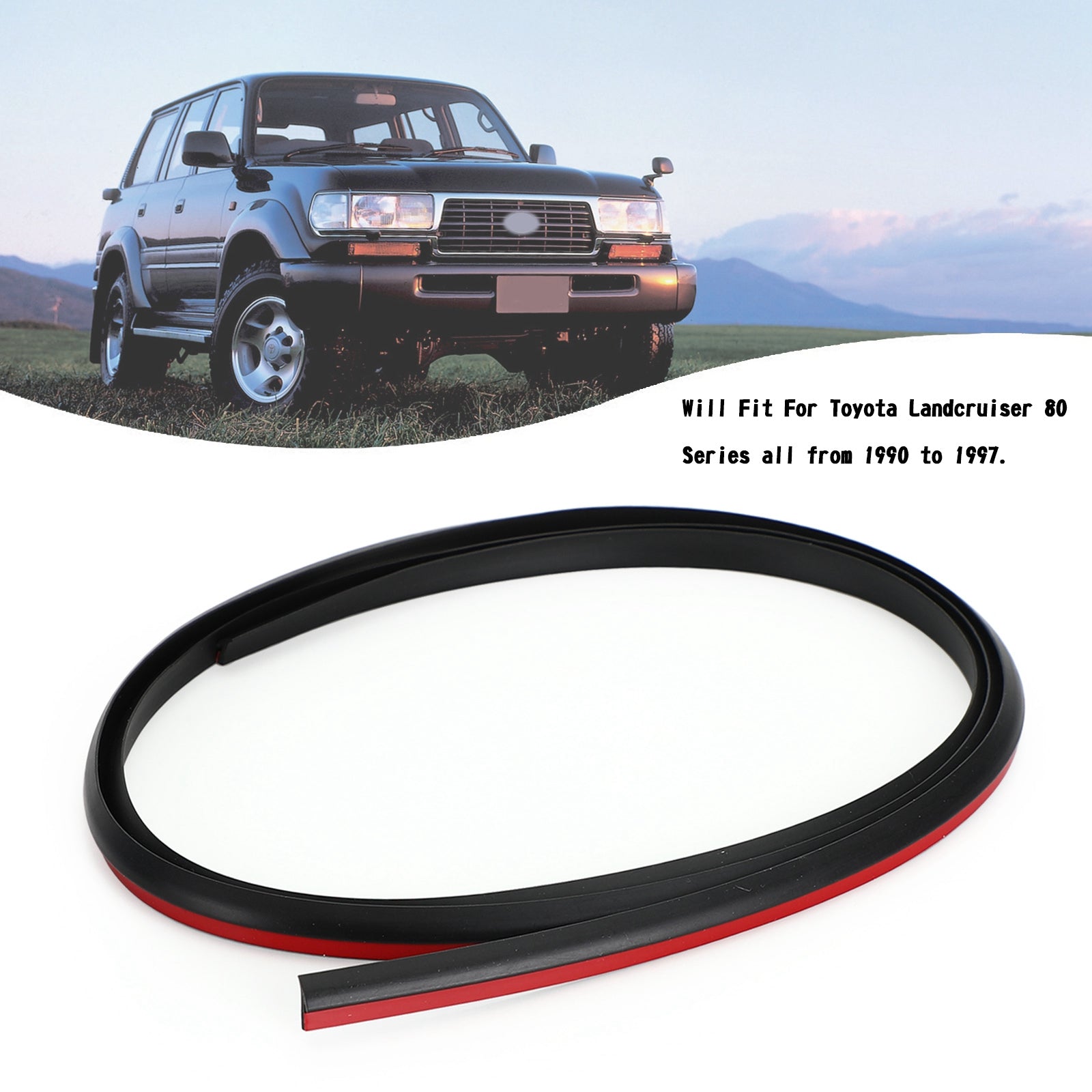 Flare gumové tesnenie 538516002001 pre Toyota Landcruiser 80 Series FJ80 HDJ80 HZJ80