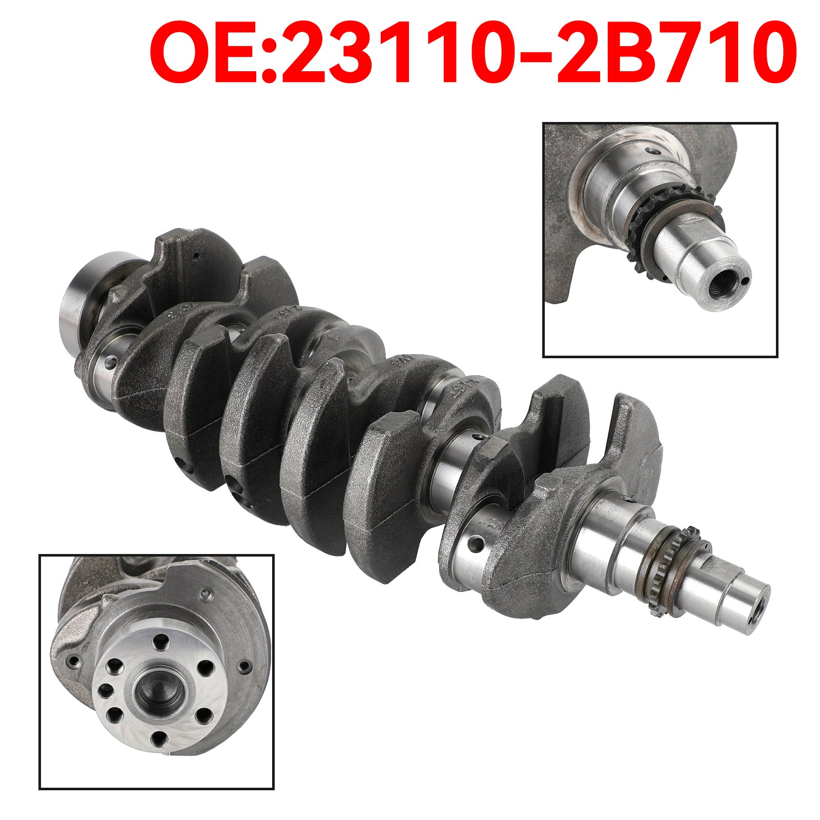 Cigüeñal 23110 2B710 Fedex Express del motor de Hyundai Kia G4FG 1.6 Turbo