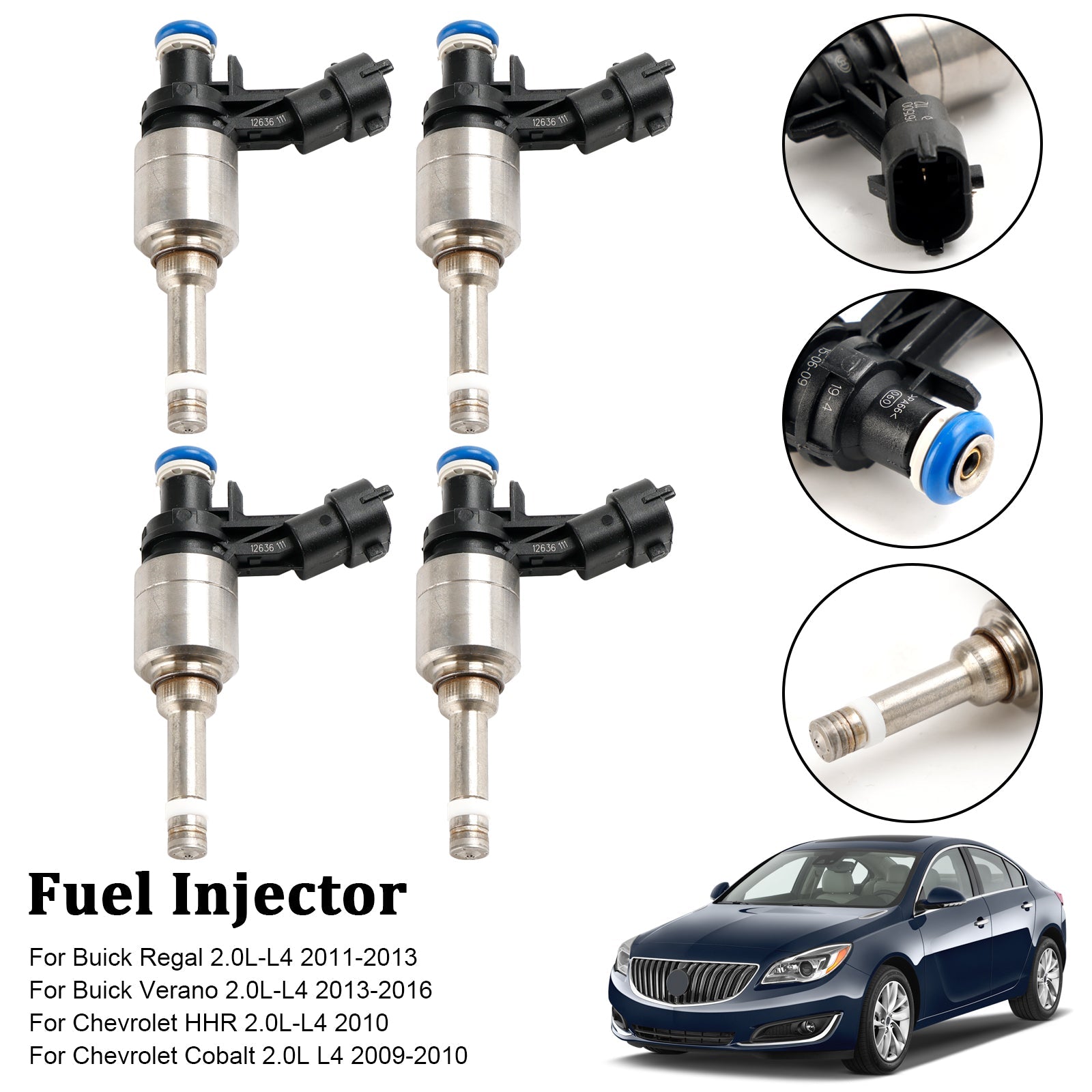 Injecteur de carburant 0261500112, 4 pièces, pour Vauxhall, Insignia ouvert, Chevy HHR 2.0