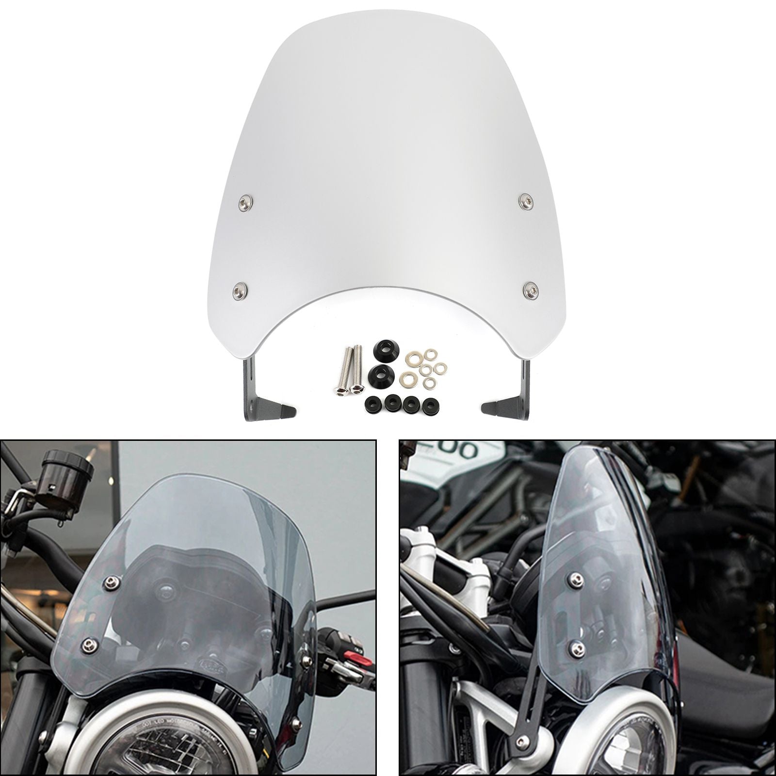 Motorcykel vindrutan för triumf scrambler 1200 2019-2021 generisk