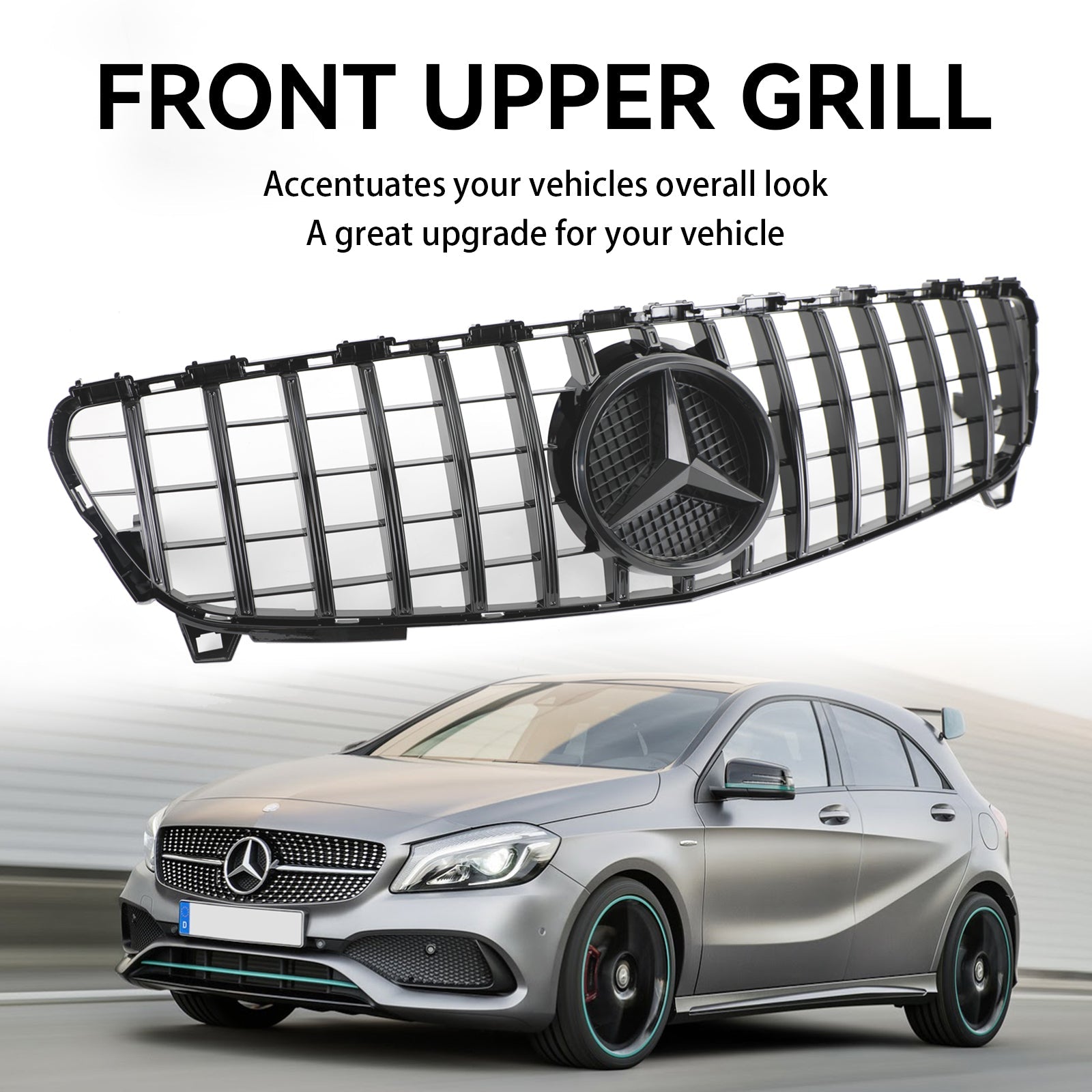 EEN KLAS W176 2016-2018 GTR-stijl MERCEDES BENZ Voorbumpergrille