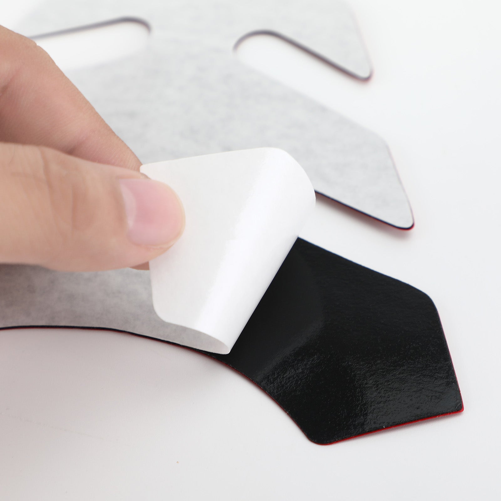 Adhesivo universal de goma 3D para tanque de gasolina y combustible de motocicleta, color azul genérico