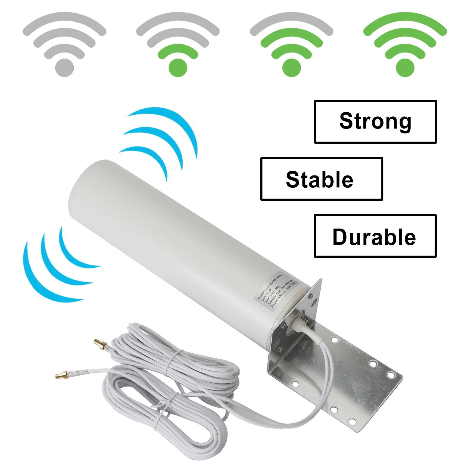 Antena externa 28DBi 3G 4G SMA/TS-9 para enrutador celular LTE MOFI 4500