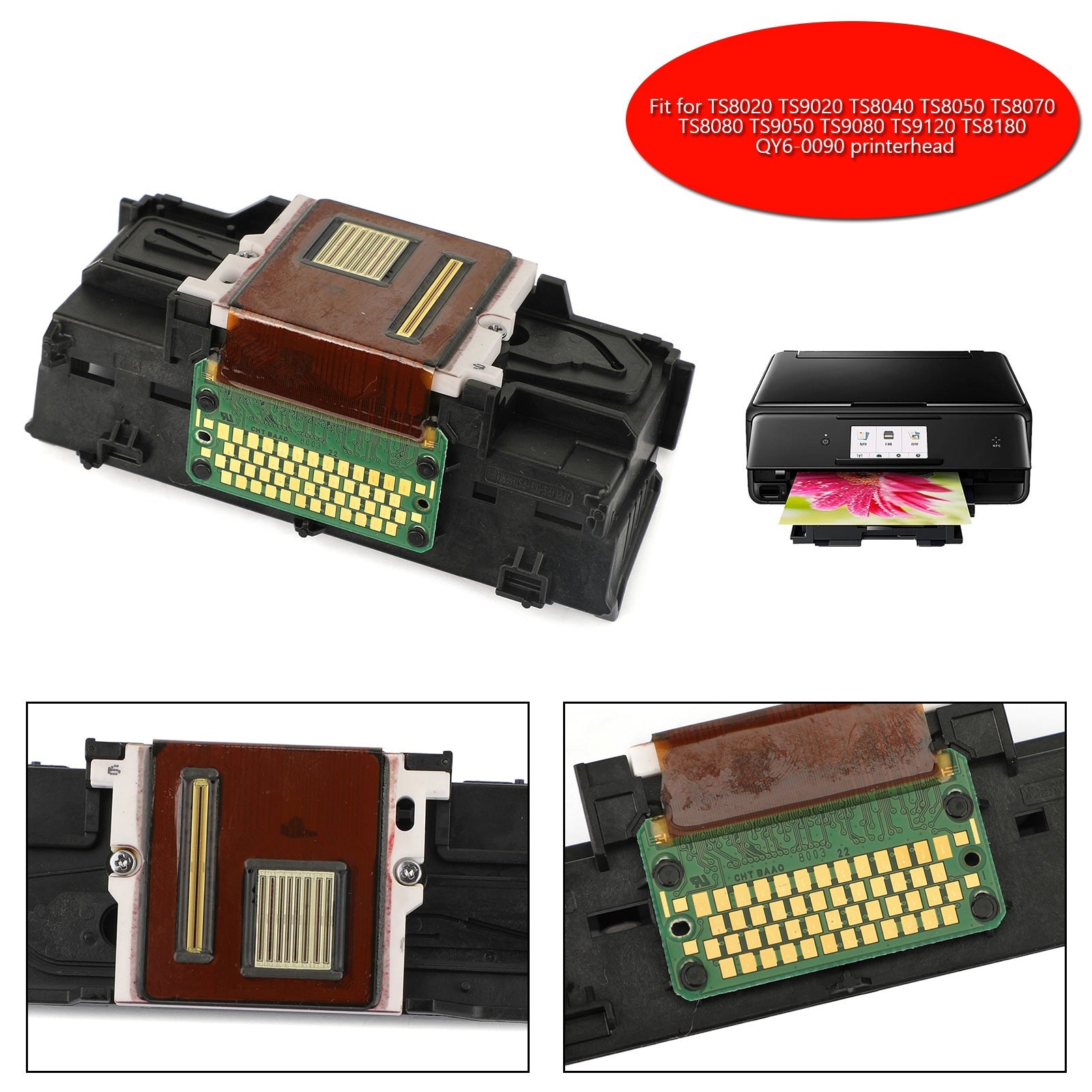 Cabezal de impresión de impresora de repuesto QY6-0090 para Canon TS8020 TS9020 TS8040 8050 8070 8080