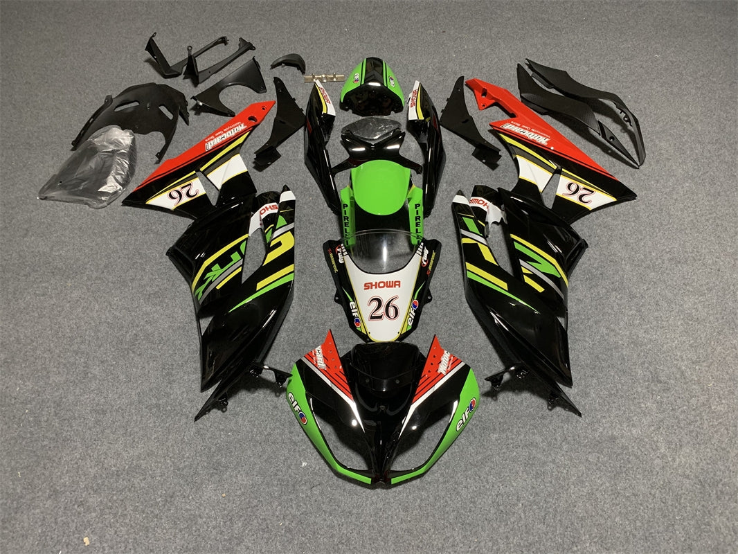 2009-2012 Kawasaki ZX6R 636 Kit de carénage carrosserie plastique ABS