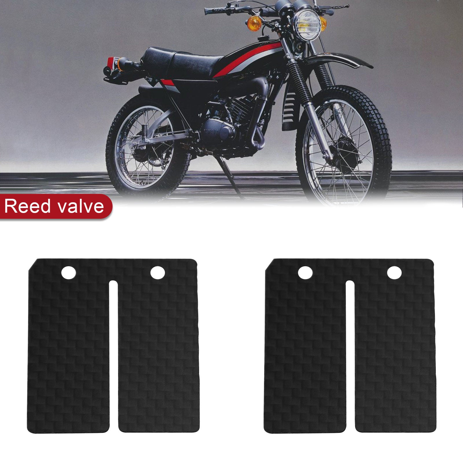 AreyourShop Reed Valve Set para Yamaha DT100 DT125 DT175 RD350 RD300 RD250