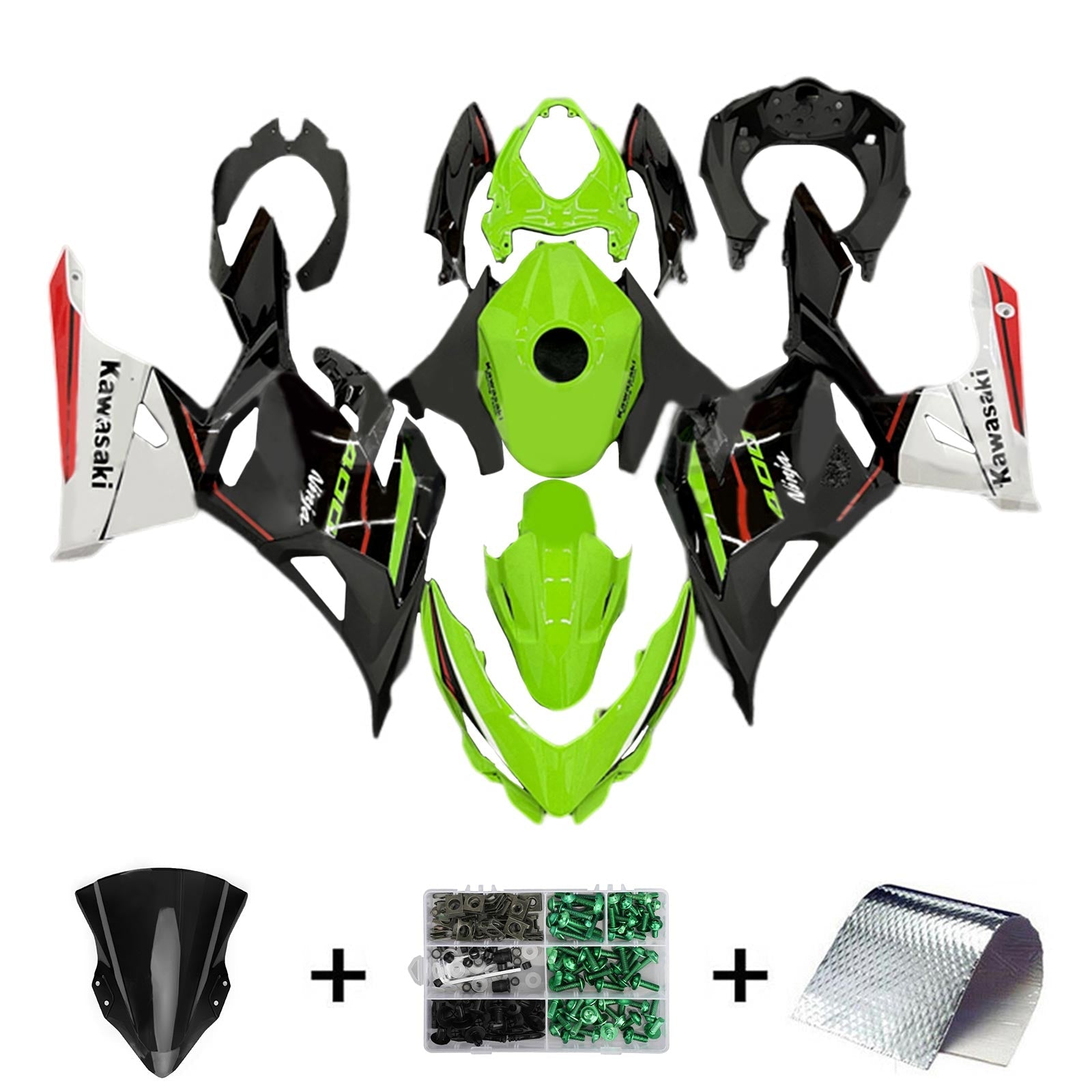 Kit de carénage Kawasaki EX400/Ninja400 2018-2024