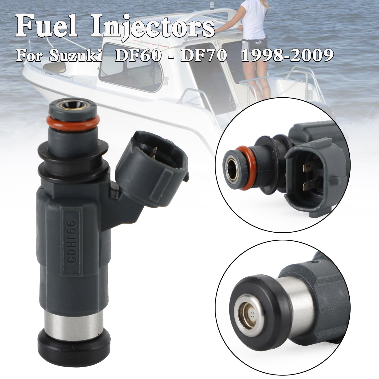 15710-66D00 SUZUKI DF60-DF70 1998-2009 Bränsleinsprutare CDH166