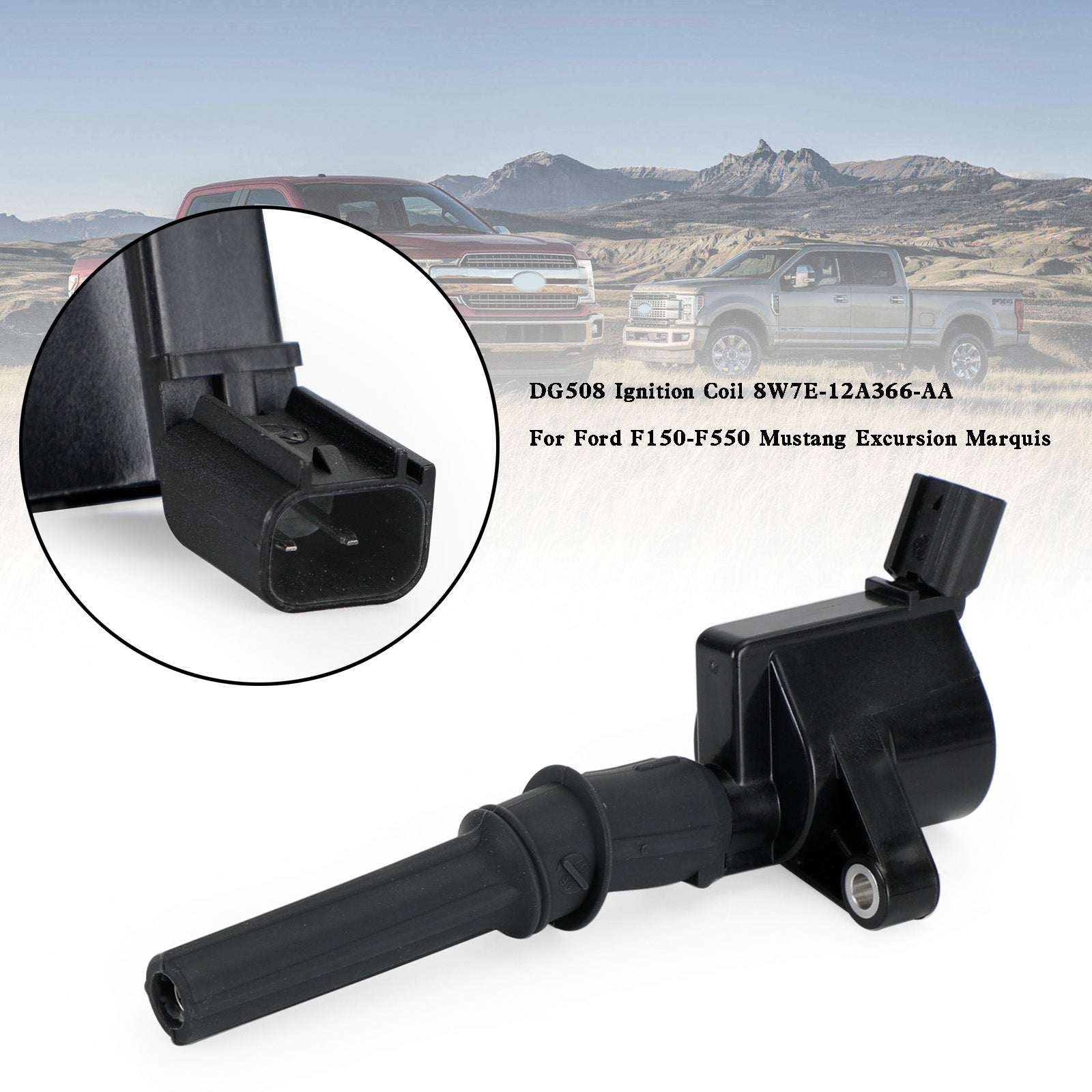 Zapaľovacia cievka DG508 8W7E-12A366-AA Pre Ford F150-F550 Mustang Excursion Marquis Generic