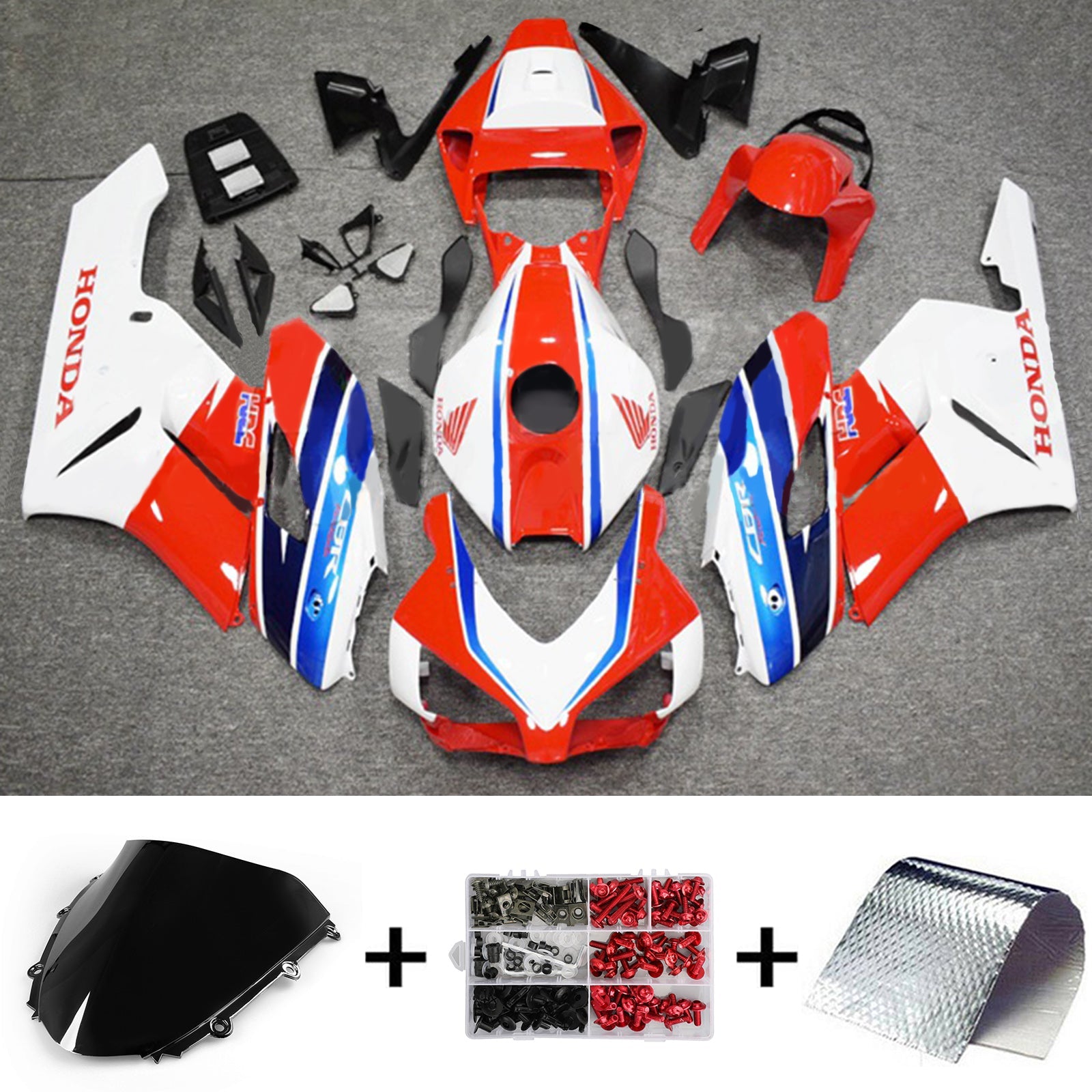 2004-2005 Honda CBR1000rr Kit de carénage Kit de carrosserie en plastique