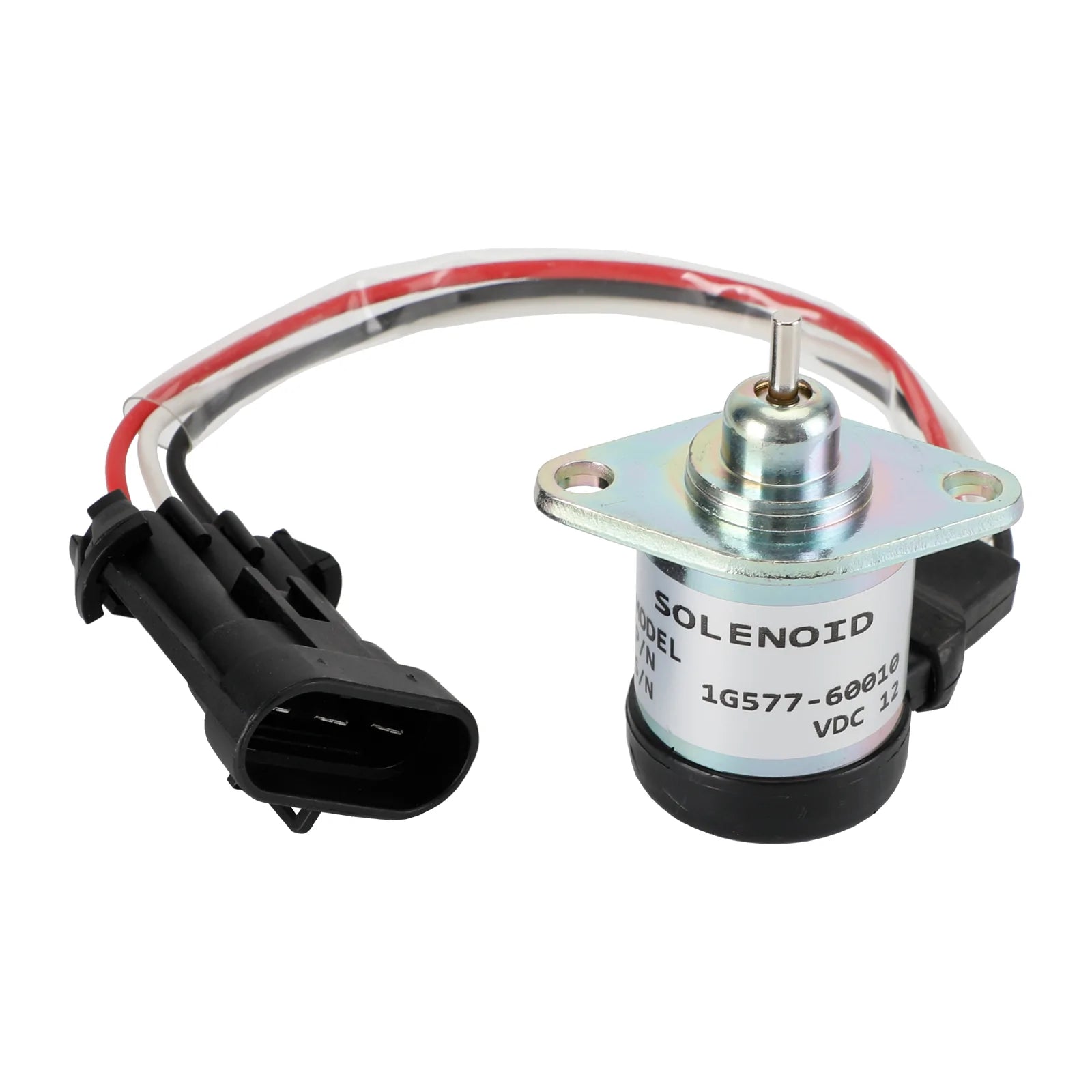 12V 3 Terminalbränsle Stäng av magnetventil för Kubota 1G577-60010 1G577-60011