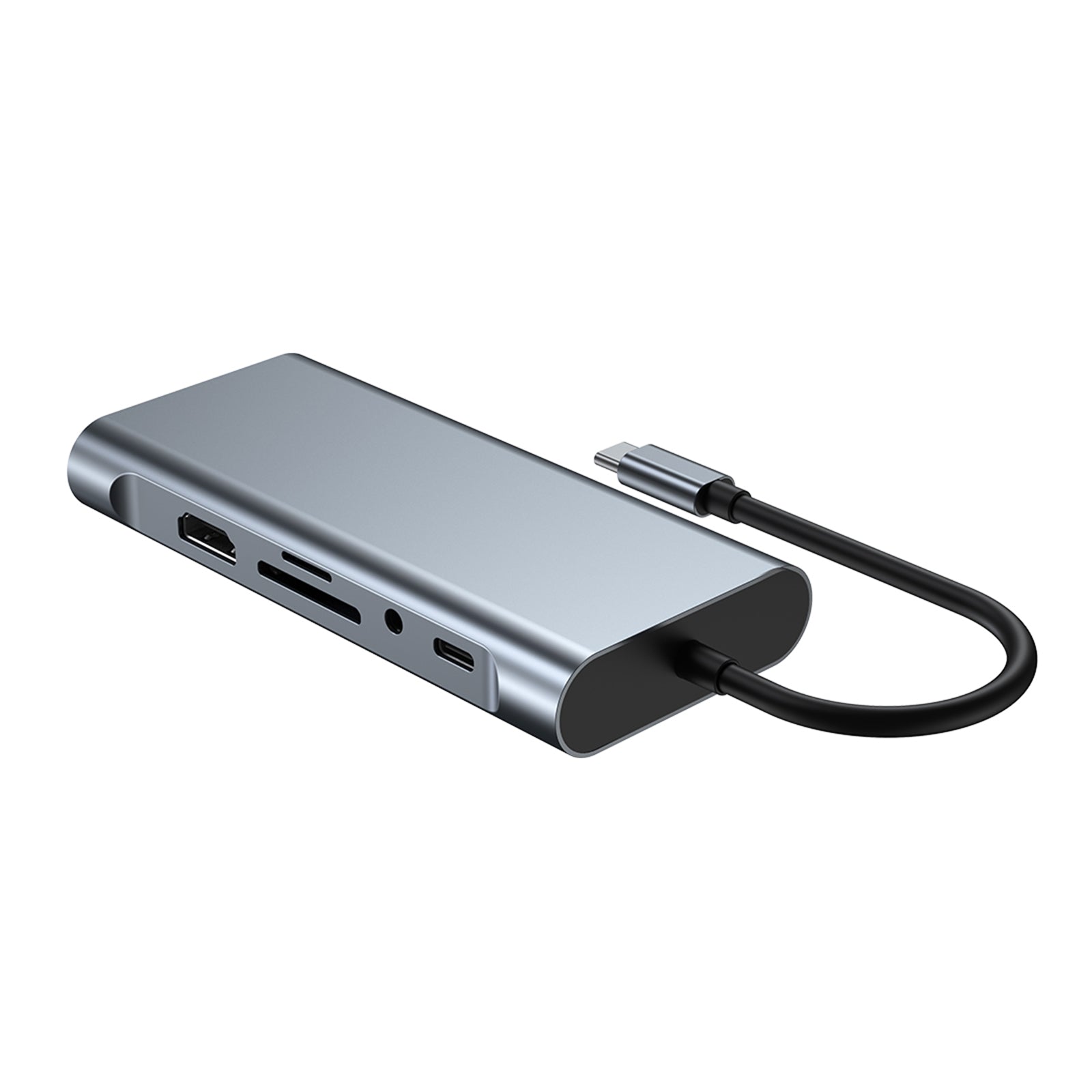 11 en 1 USB-C Tipo C Salida HD 4K USB 3.0 HD Adaptador HUB Base multifunción